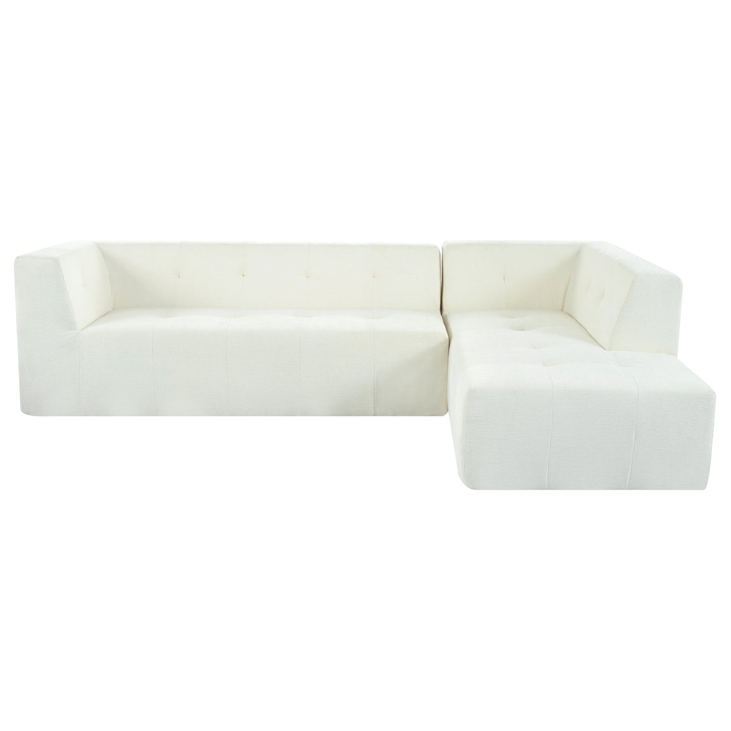 112.2*74" Modular Modular Combination Living Room Sofa Set, Modern Minimalist Sofa, Living Room Upholstered Sofa Bed