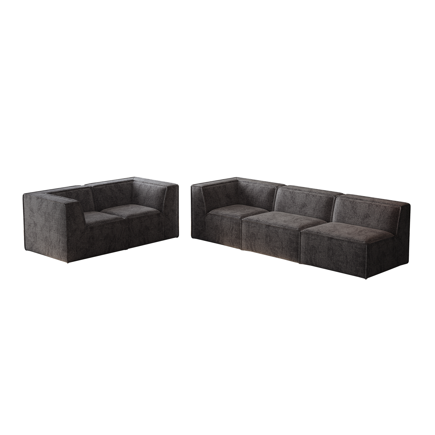 106*106" Chenille Modular L Shaped Sectional Sofa,Luxury Floor Couch Set,Upholstered Indoor Furniture