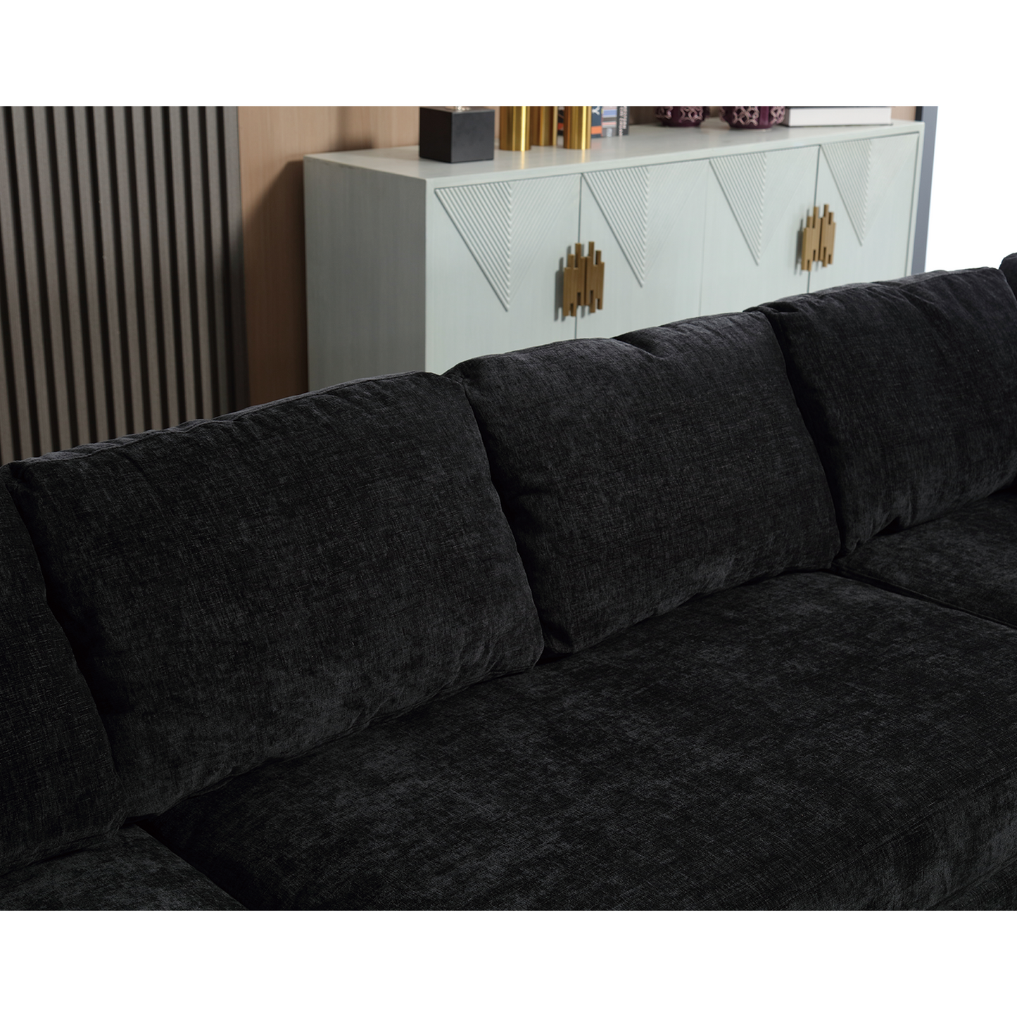 110.75" Sectional Sofa,Oversized Modular Sofa,Chaise Storage, Modern U Shaped Couch , Upholstered Sofas,Chenille