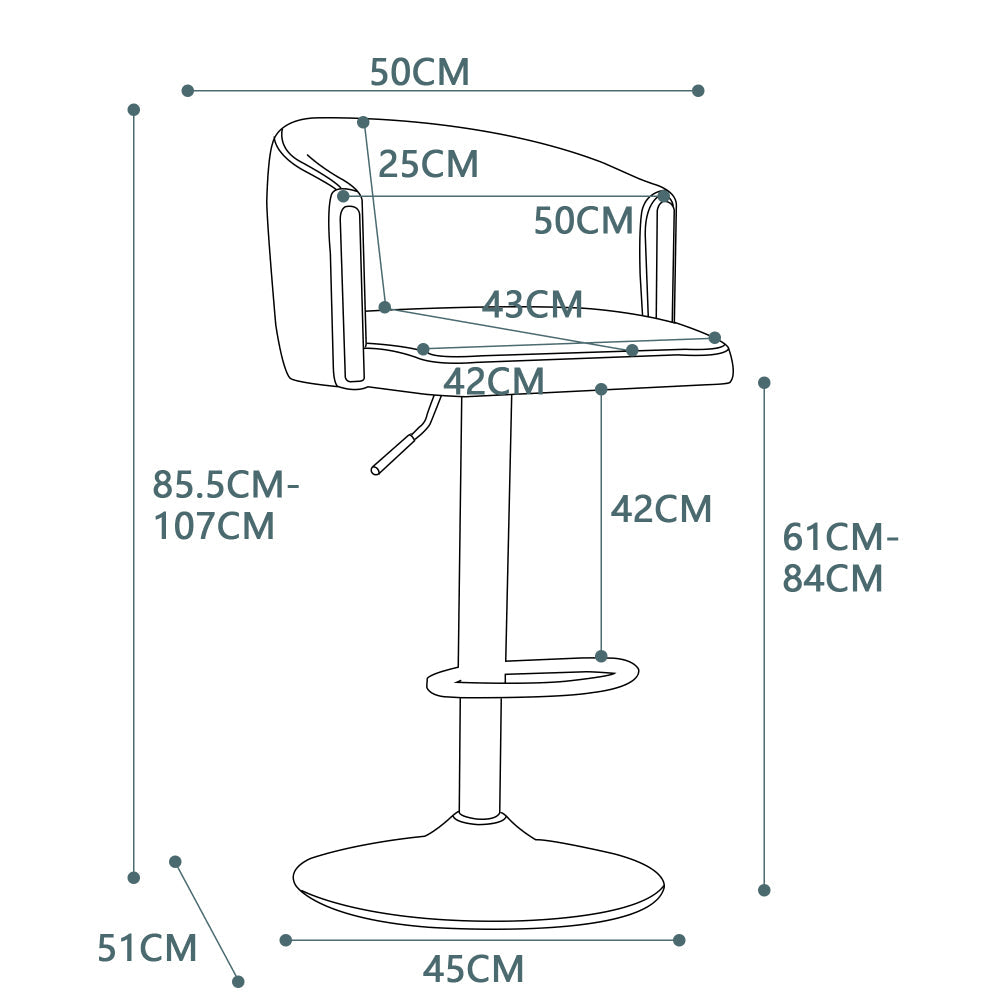 Modern Rotatable Height Adjustable Bar Stools, Modern Bar Stools for Kitchen, Bar, and Restaurant Counters, Lift Stools