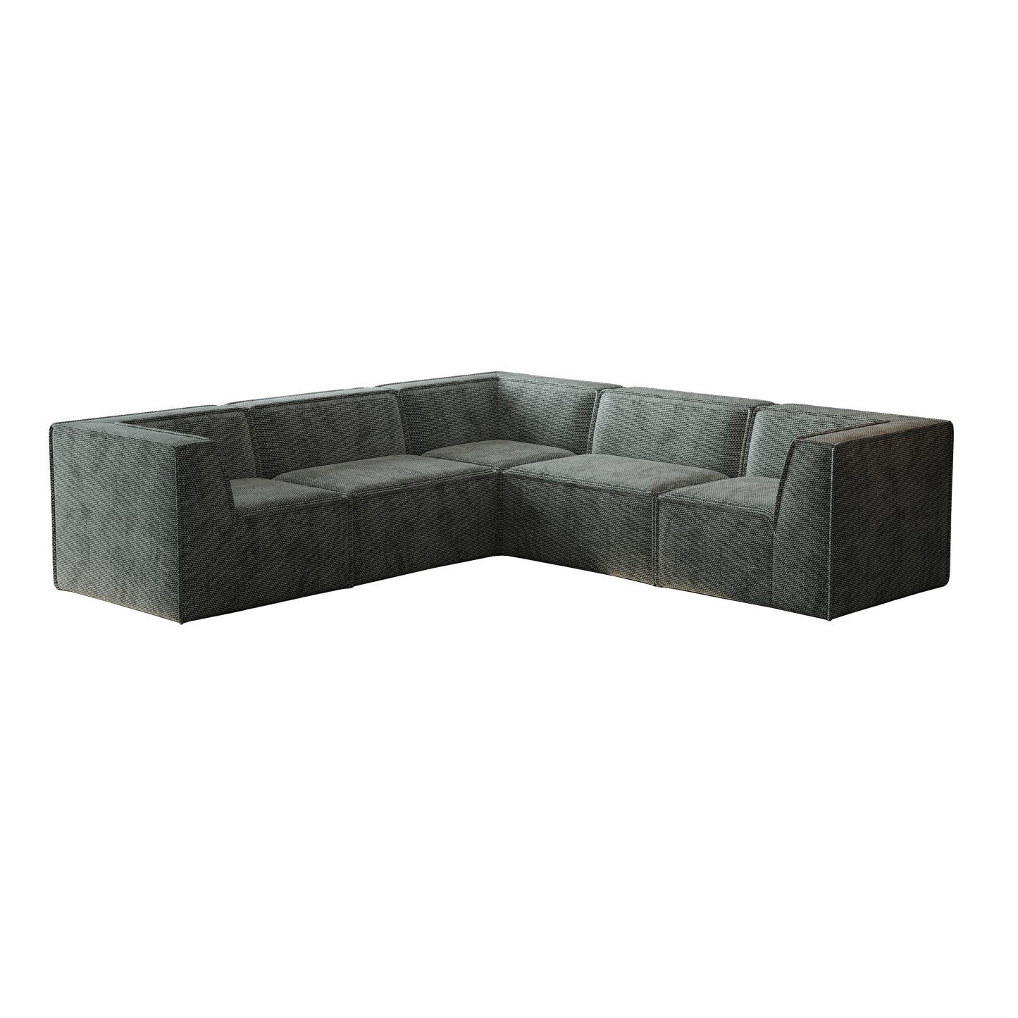 106*106" Chenille Modular L Shaped Sectional Sofa,Luxury Floor Couch Set,Upholstered Indoor Furniture