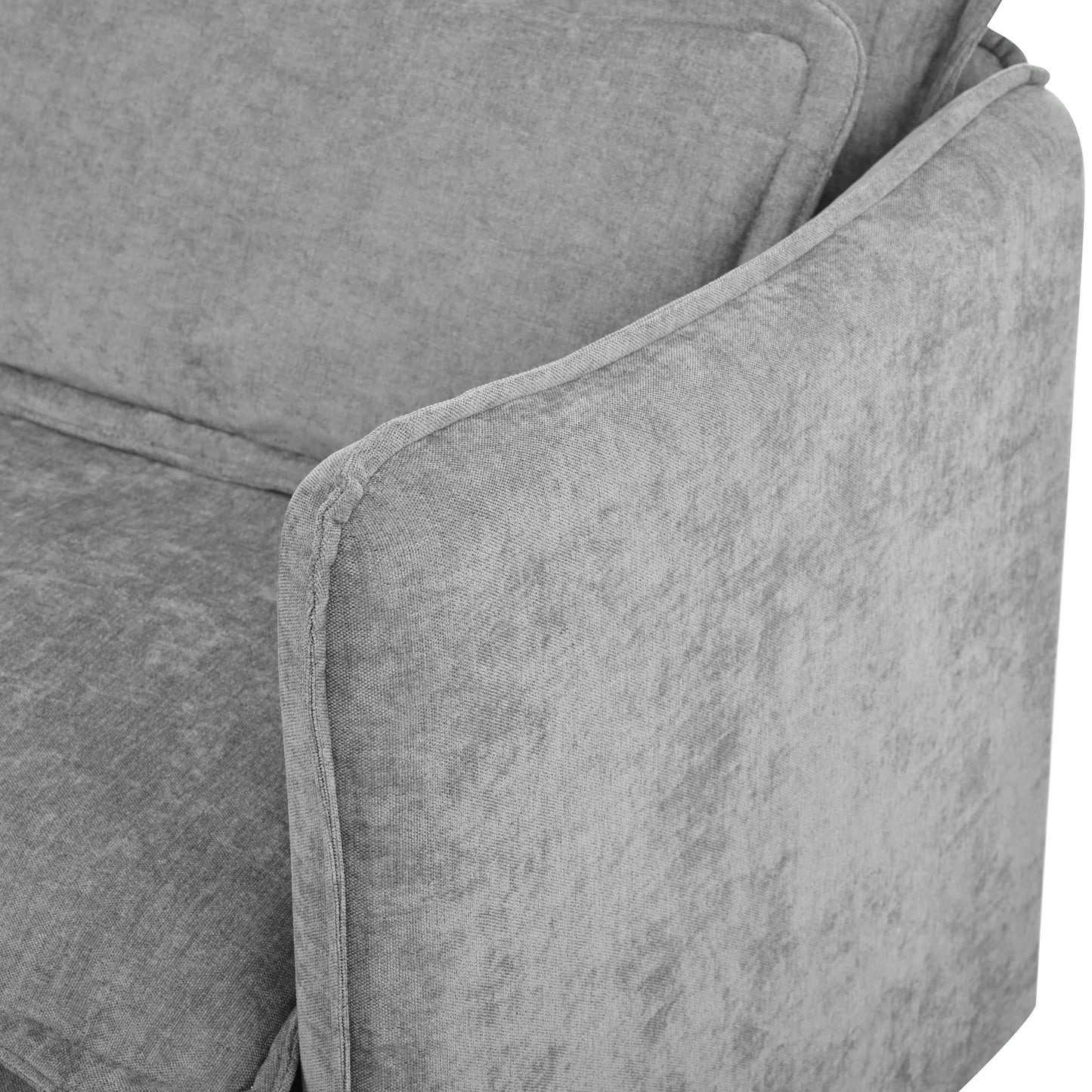 Double-Layer Cushion Modular Sofa, Freely Combinable, 4-Seater With Storage Function, Includes 4 Soft Cushions, Perfect