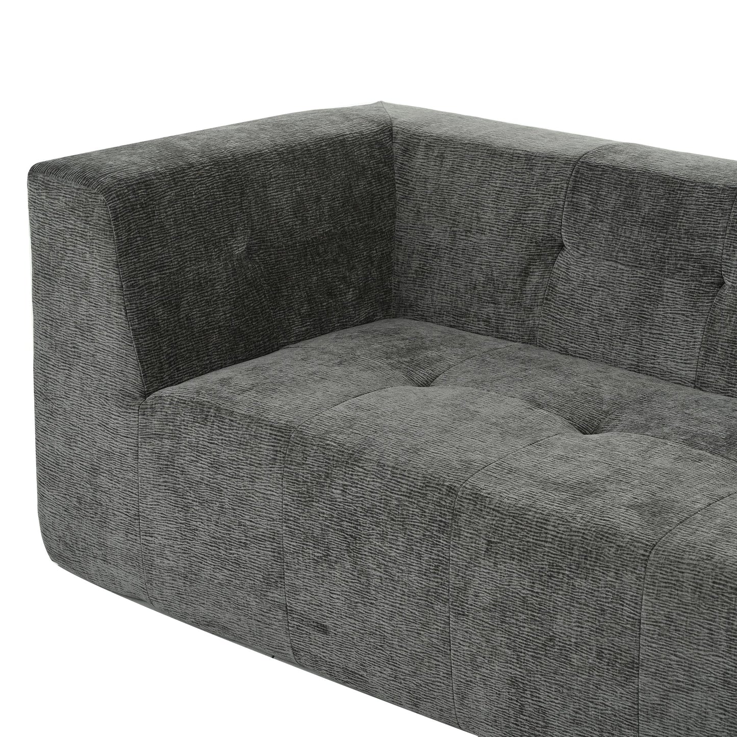 112.2*74" Modular Modular Combination Living Room Sofa Set, Modern Minimalist Sofa, Living Room Upholstered Sofa Bed