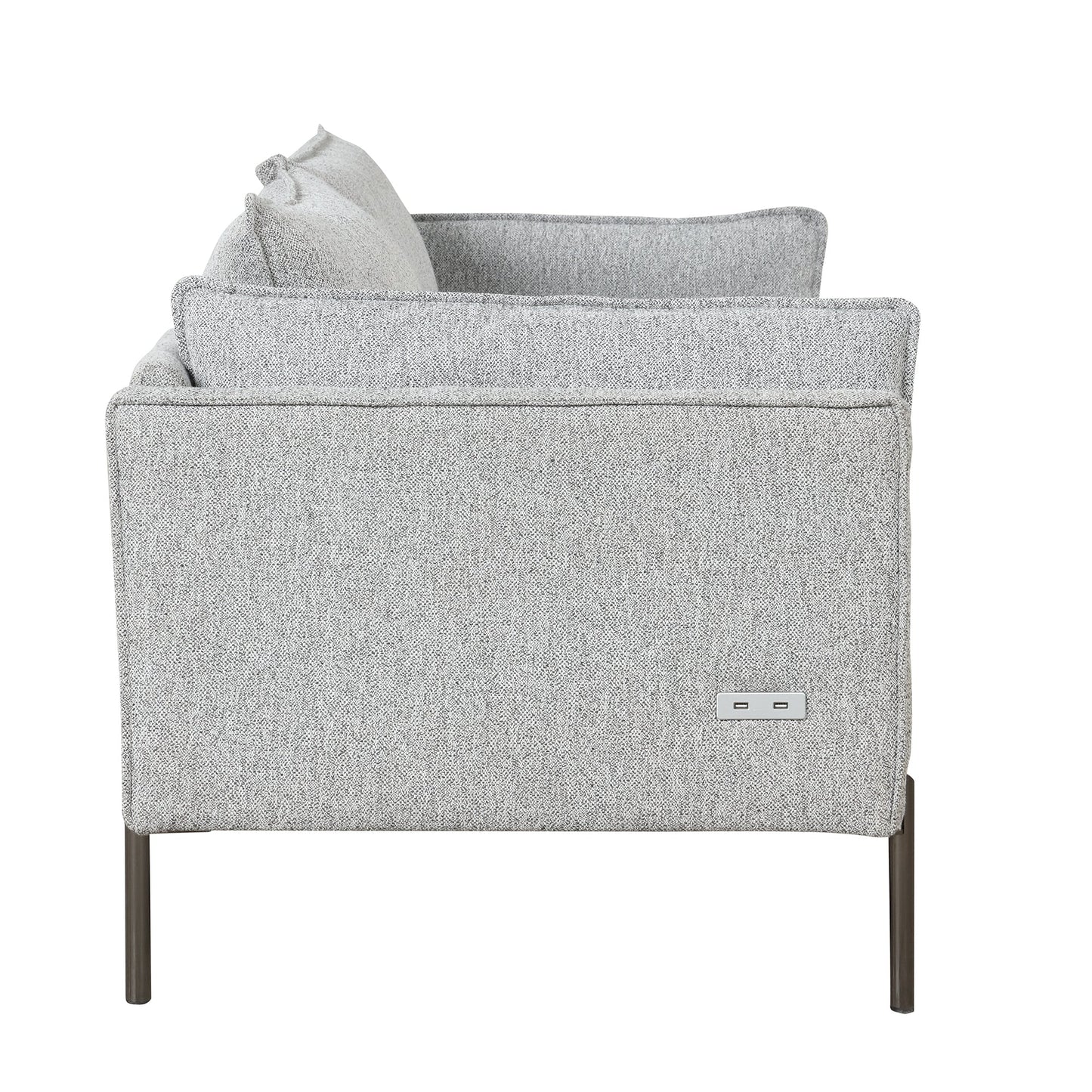 76.2" Modern Style 3 Seat Sofa Linen Fabric Upholstered Couch Furniture 3-Seats Couch for Different Spaces,Living Room