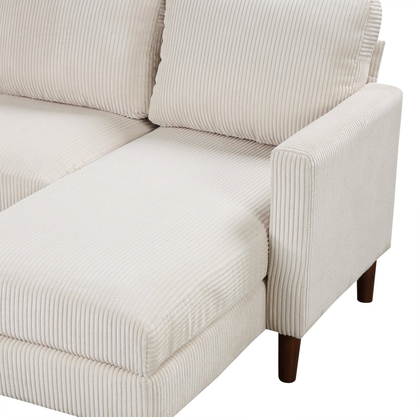 U-Shaped Sponge-Filled Cushion Combination Sofa, Suitable for Living Rooms, Studies, and Spacious Spaces