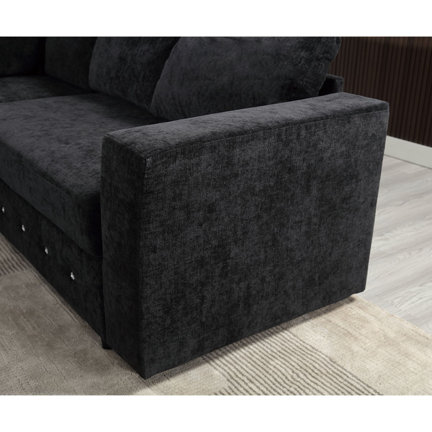 110.75" Sectional Sofa,Oversized Modular Sofa,Chaise Storage, Modern U Shaped Couch , Upholstered Sofas,Chenille