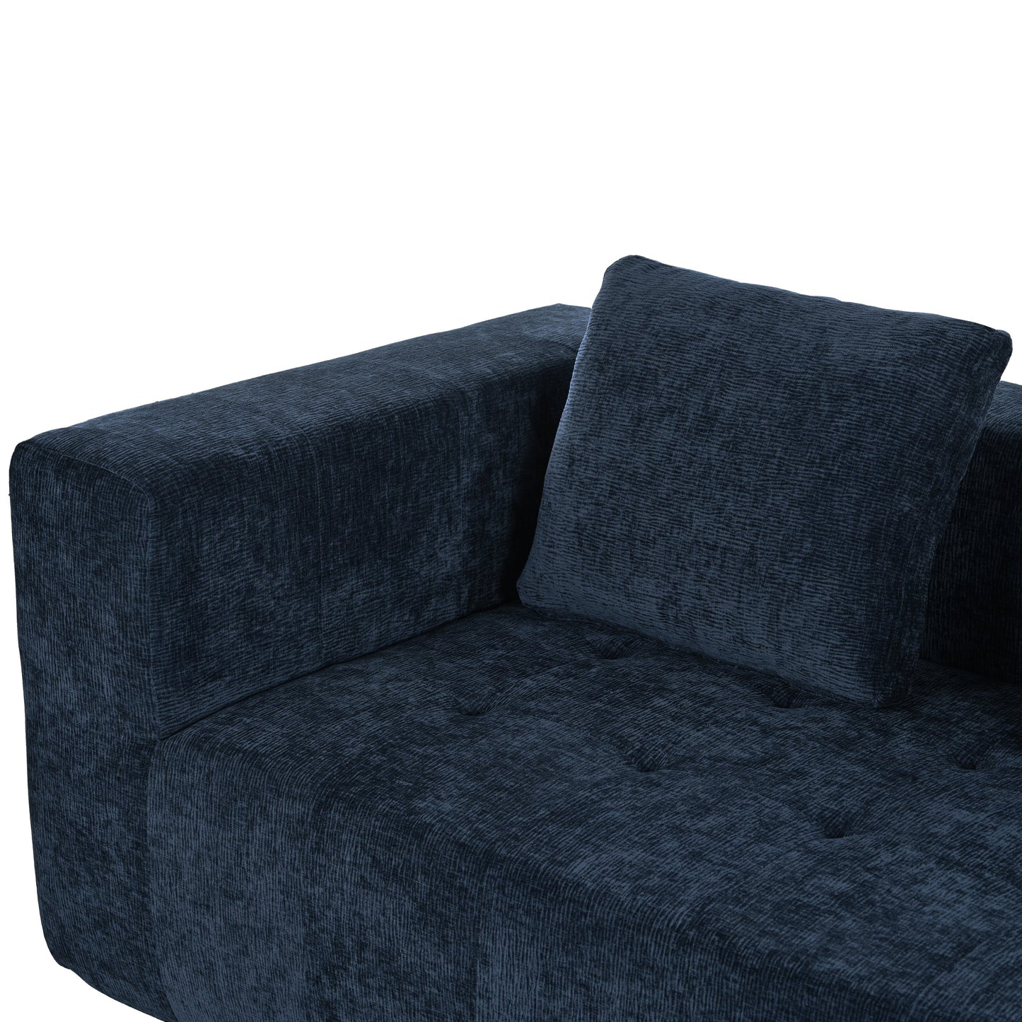 Modern Large Removable Modular Sofa, 3-Piece Set With Free Combination, Includes 4 Cushions, Ideal for Living Room