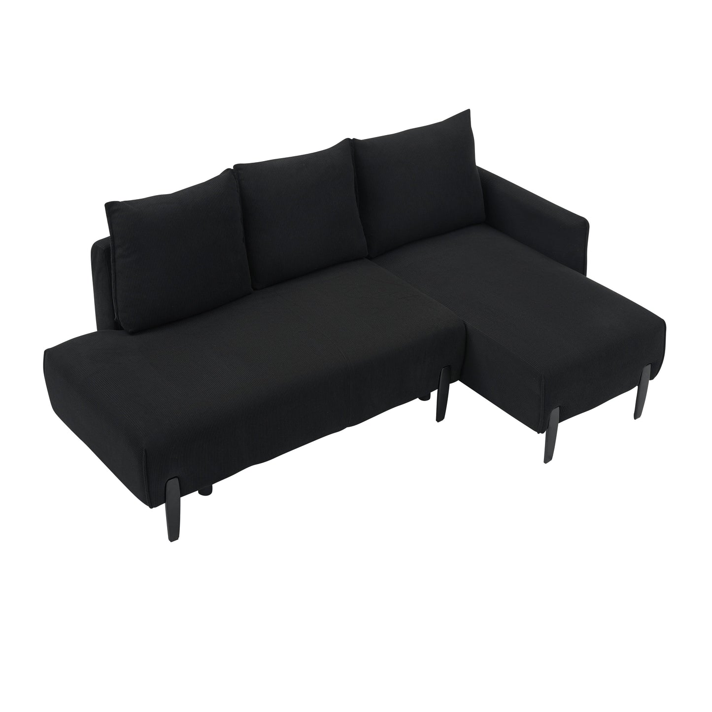 79.50 Inches Long, Velvet Sofa Fabric, With Three Matching Pillows and Spacious and Comfortable Seats