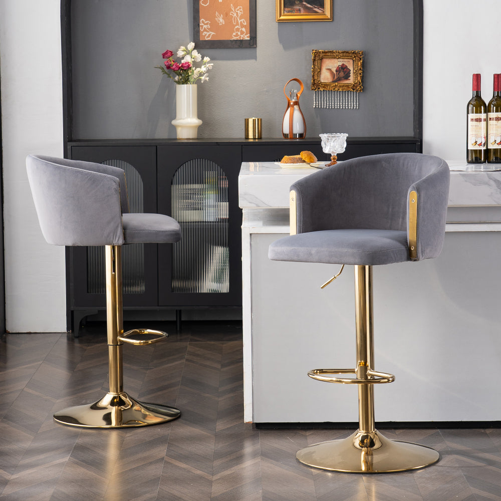 Modern Rotatable Height Adjustable Bar Stools, Modern Bar Stools for Kitchen, Bar, and Restaurant Counters, Lift Stools