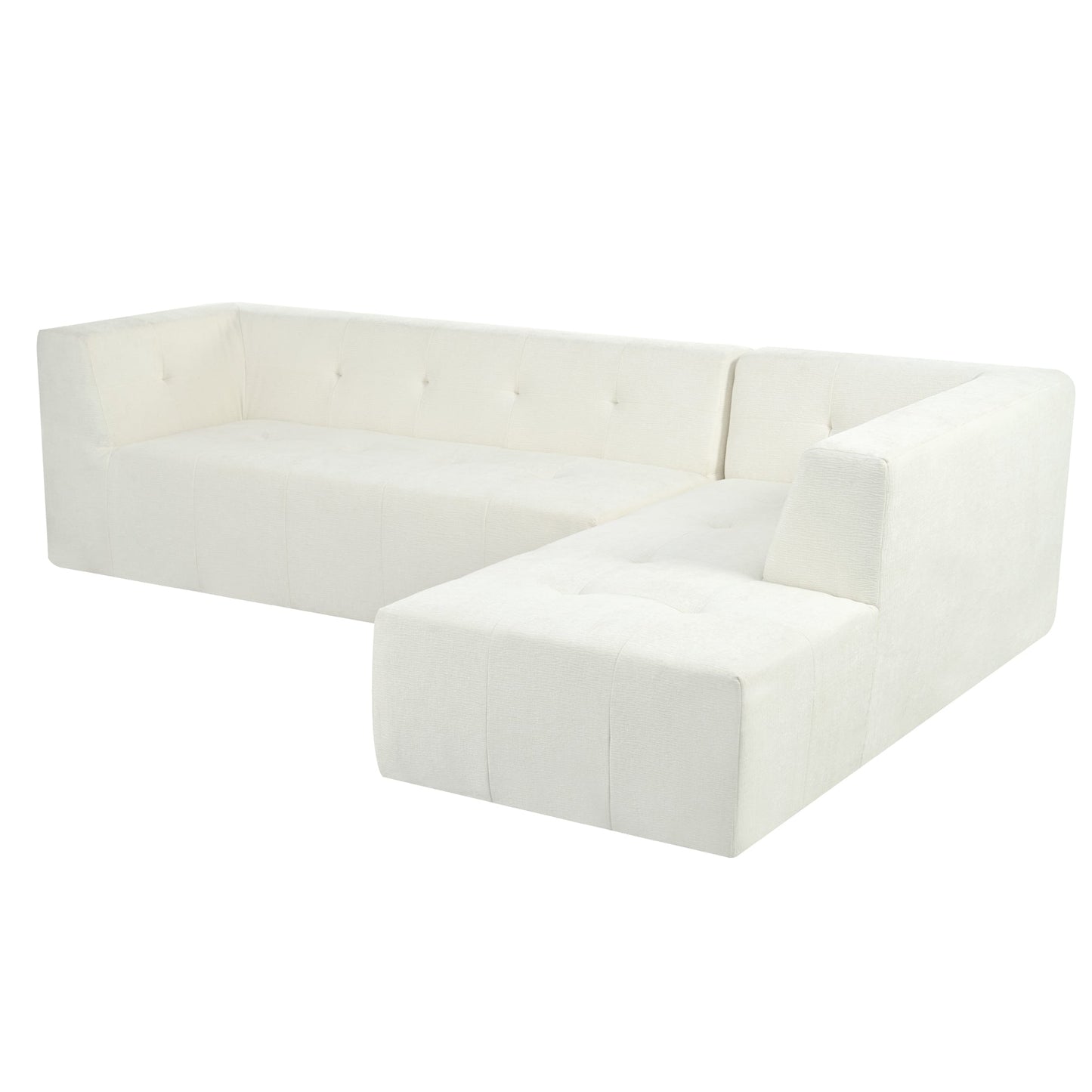 112.2*74" Modular Modular Combination Living Room Sofa Set, Modern Minimalist Sofa, Living Room Upholstered Sofa Bed