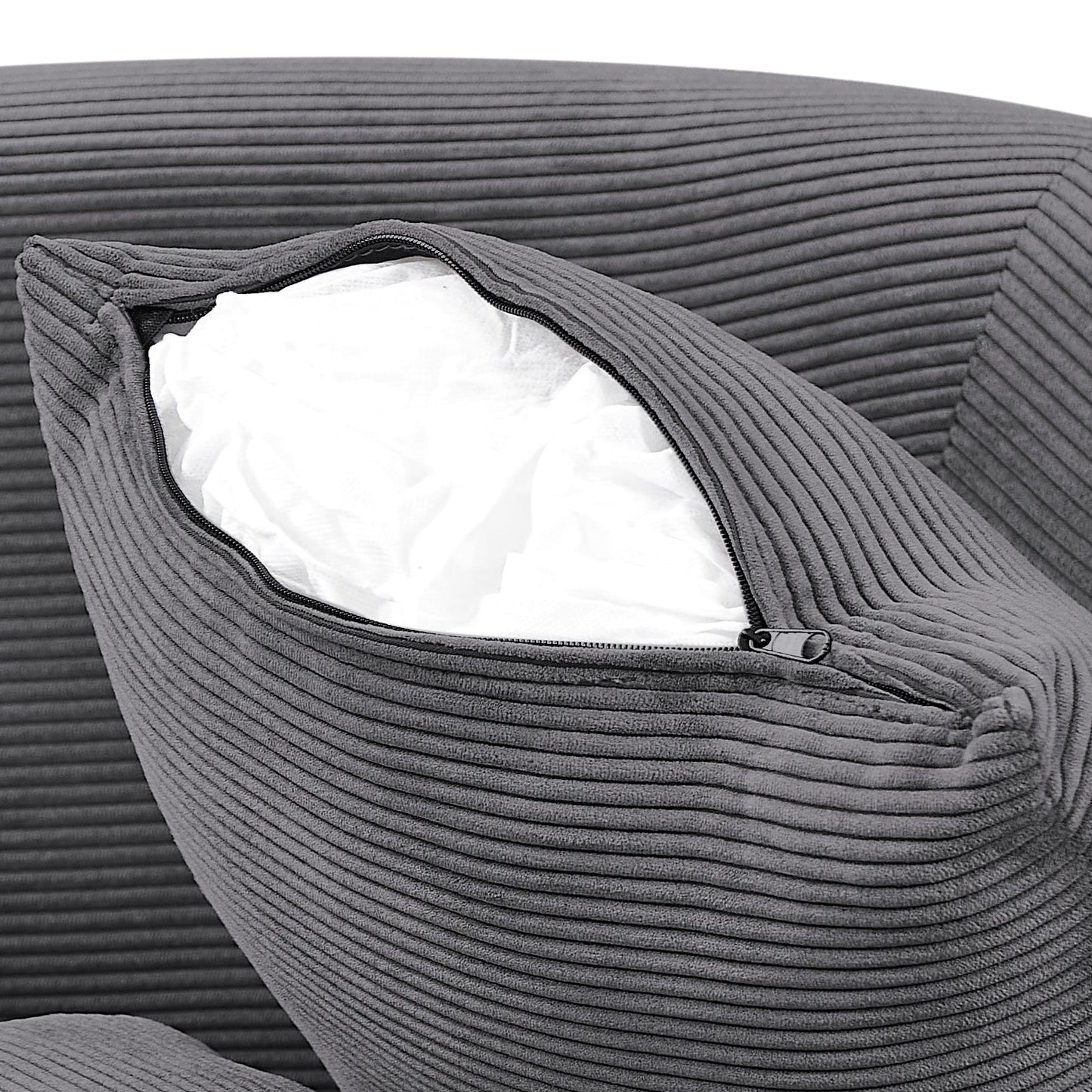 Swivel Accent Barrel Chair With 5 Movable Pillow 360 Degree Swivel Round Sofa Chair for Living Room,Bedroom, Hotel
