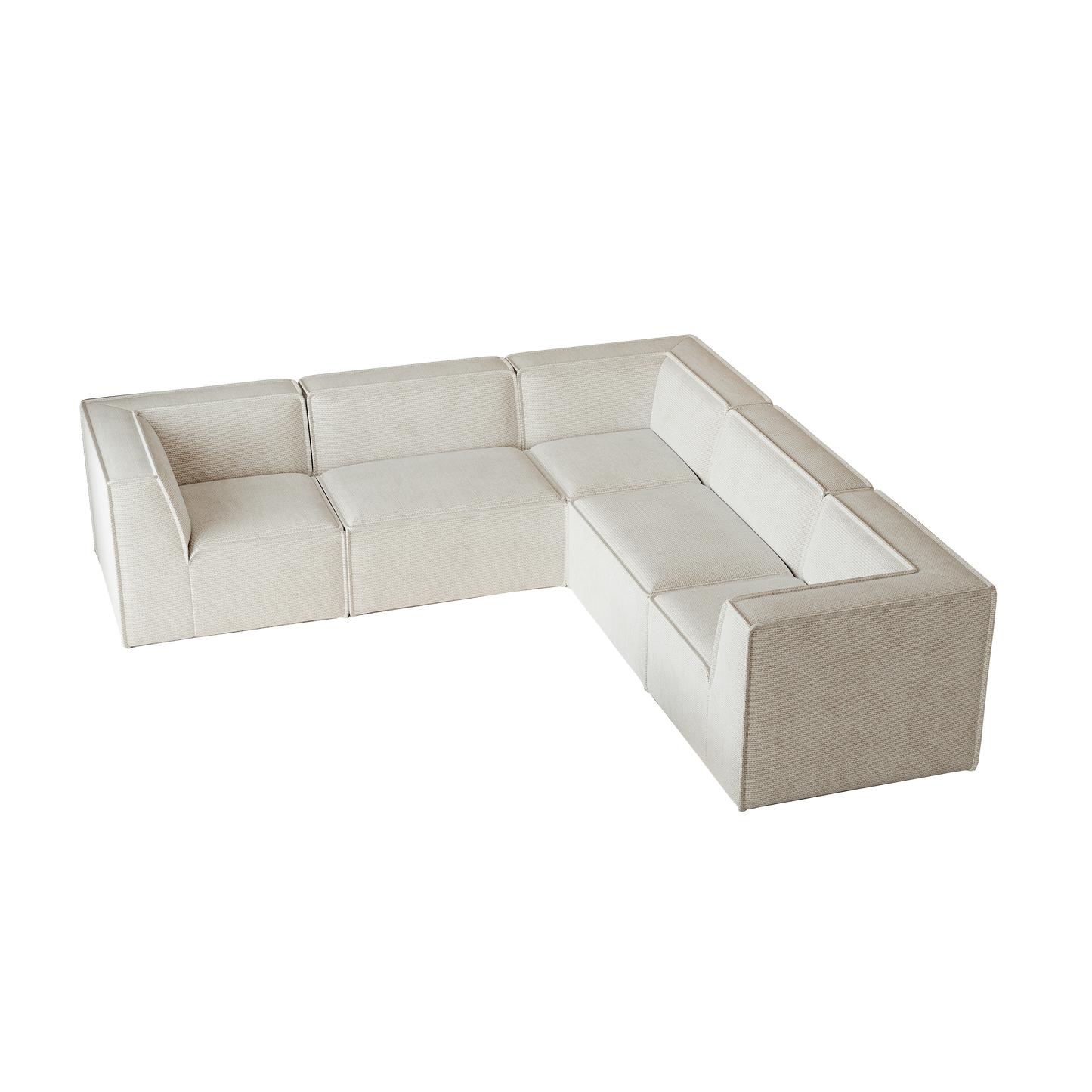 106*106" Chenille Modular L Shaped Sectional Sofa,Luxury Floor Couch Set,Upholstered Indoor Furniture