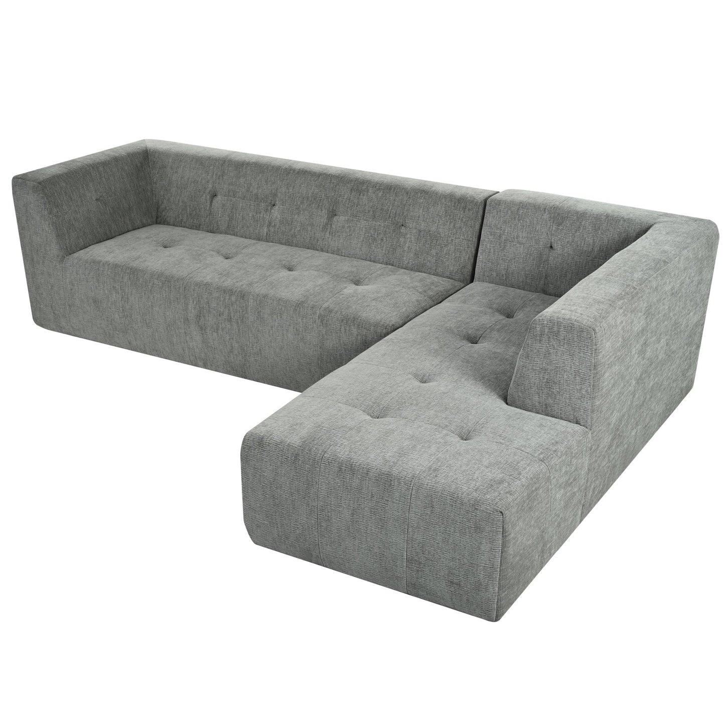 112.2*74" Modular Modular Combination Living Room Sofa Set, Modern Minimalist Sofa, Living Room Upholstered Sofa Bed
