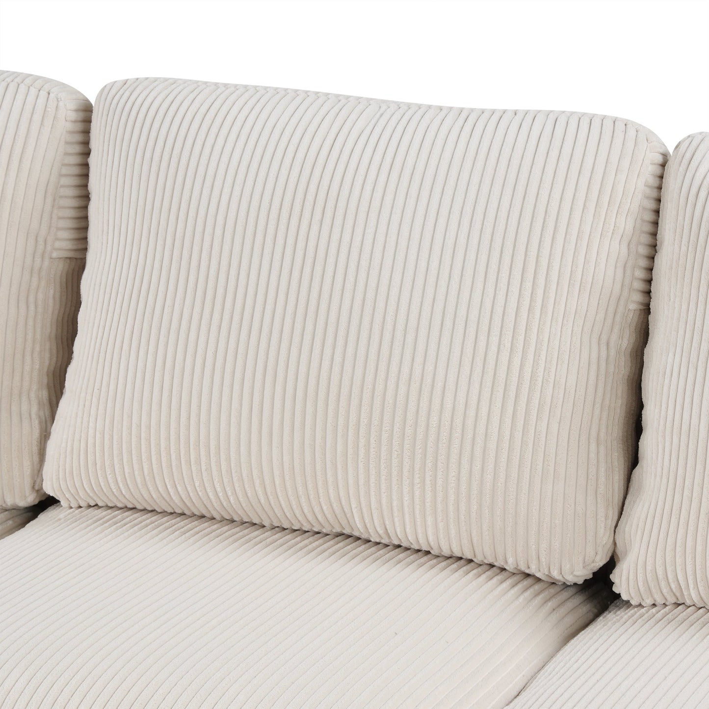 U-Shaped Sponge-Filled Cushion Combination Sofa, Suitable for Living Rooms, Studies, and Spacious Spaces