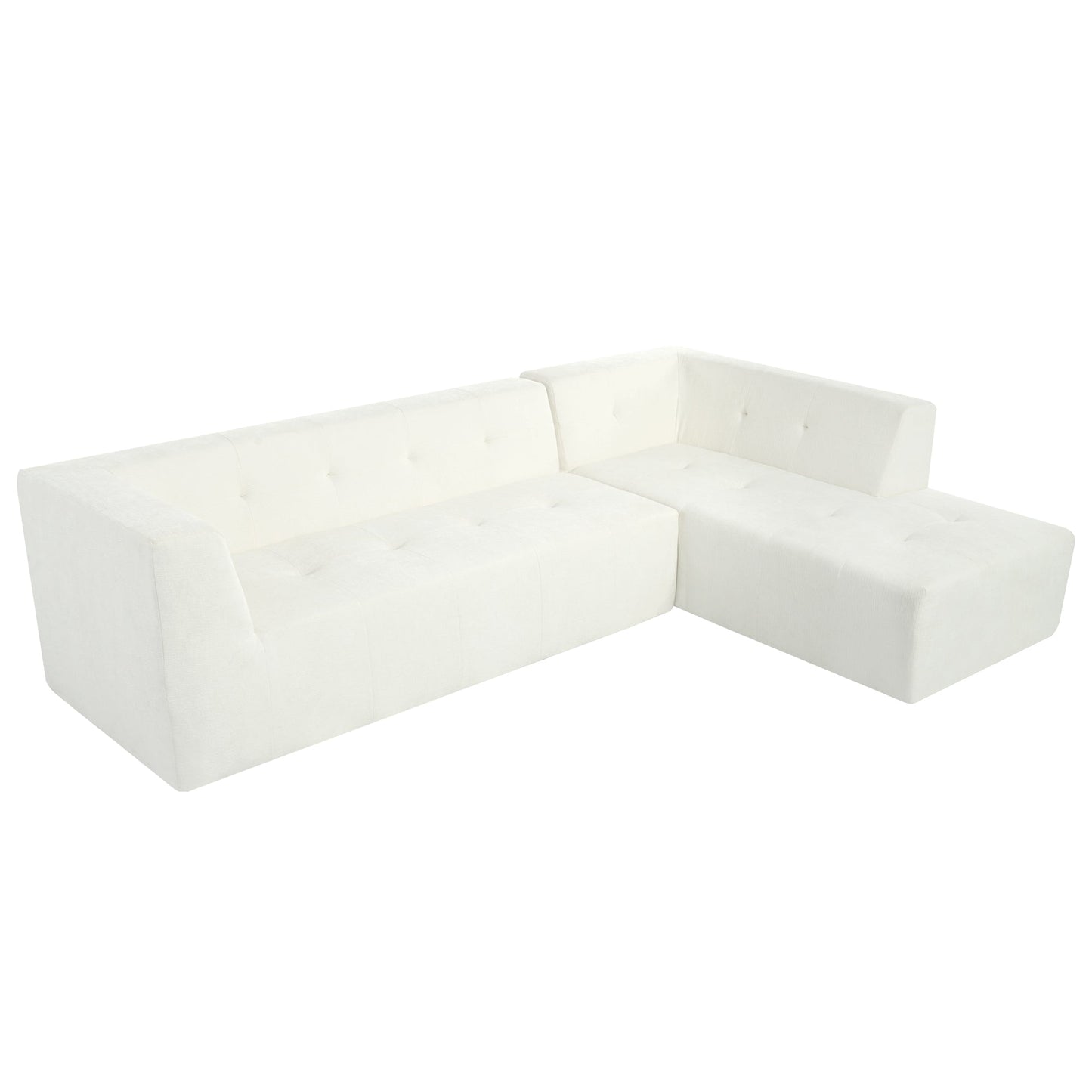 112.2*74" Modular Modular Combination Living Room Sofa Set, Modern Minimalist Sofa, Living Room Upholstered Sofa Bed