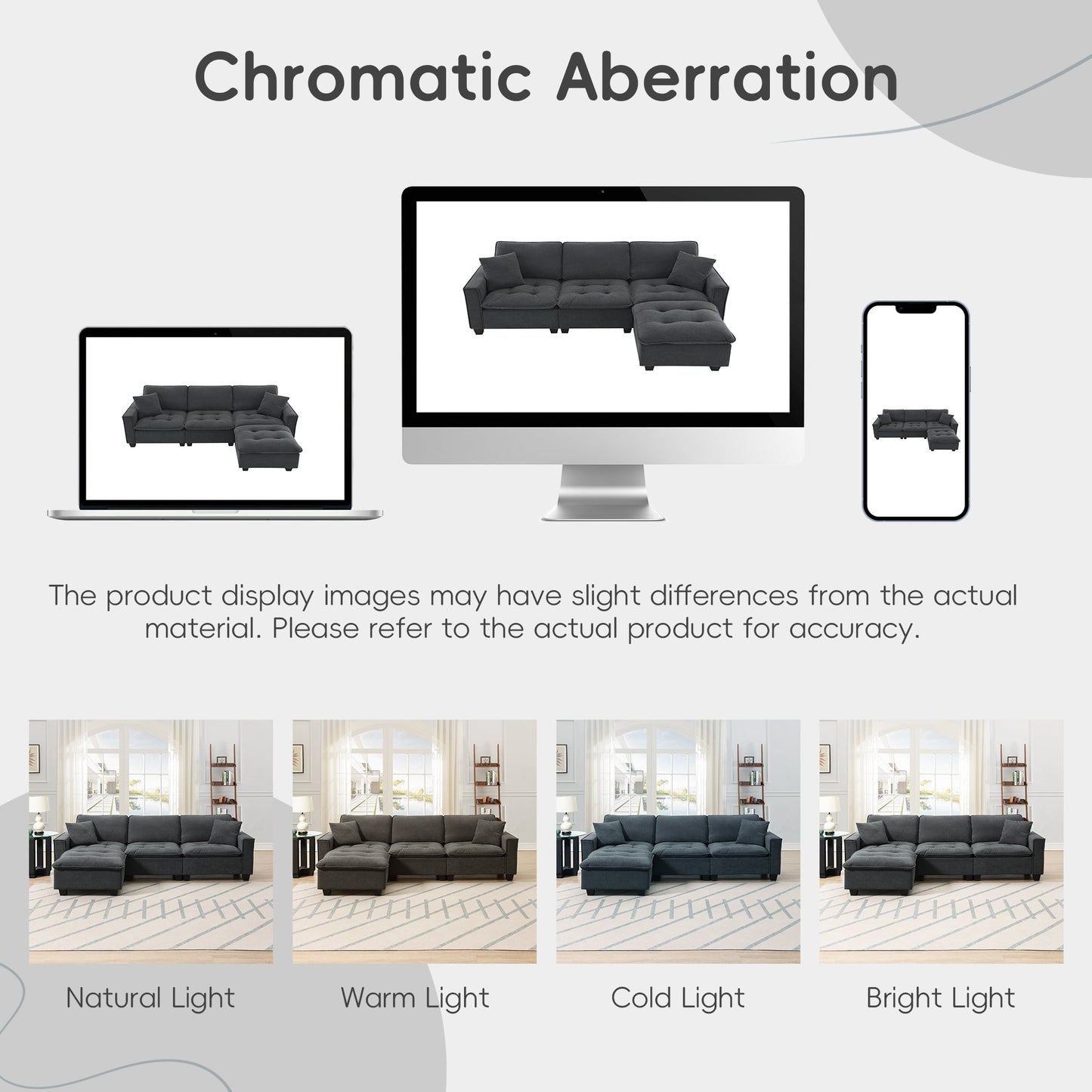100*59" Modern Convertible Sectional Sofa,L-Shaped Reversible Couch Set With Free Pillows,4 Seat Suede Velvet Sleeper Sofa