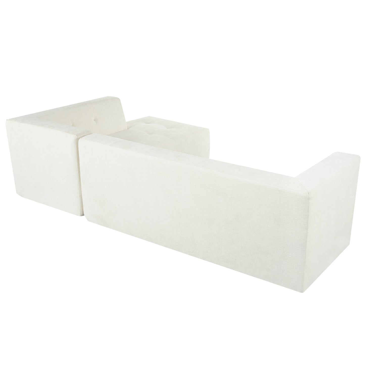 112.2*74" Modular Modular Combination Living Room Sofa Set, Modern Minimalist Sofa, Living Room Upholstered Sofa Bed