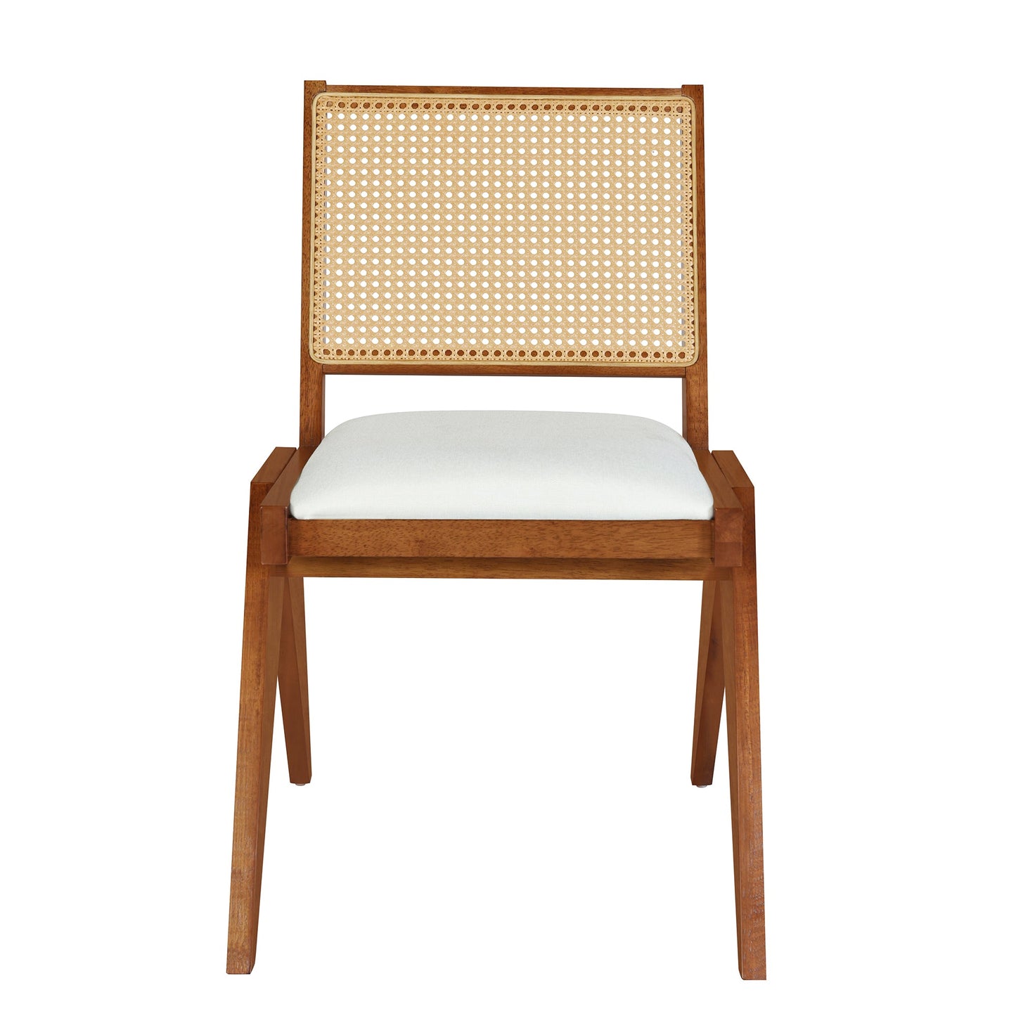 Modern 6-Piece 82.7inch Extendable Dining Table Set With 4 Wicker Back Upholstered Dining Chairs and Long Bench