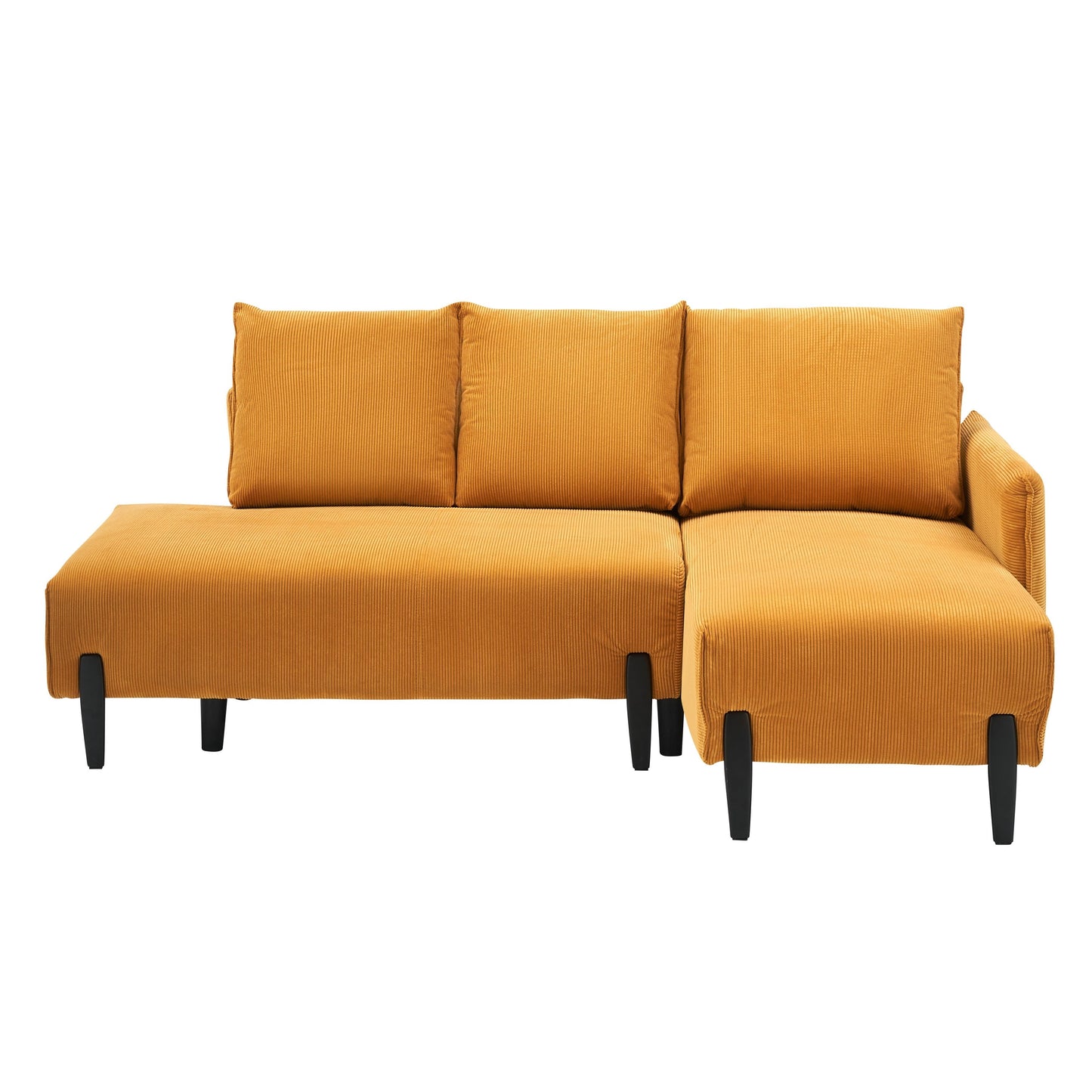 79.50 Inches Long, Velvet Sofa Fabric, With Three Matching Pillows and Spacious and Comfortable Seats