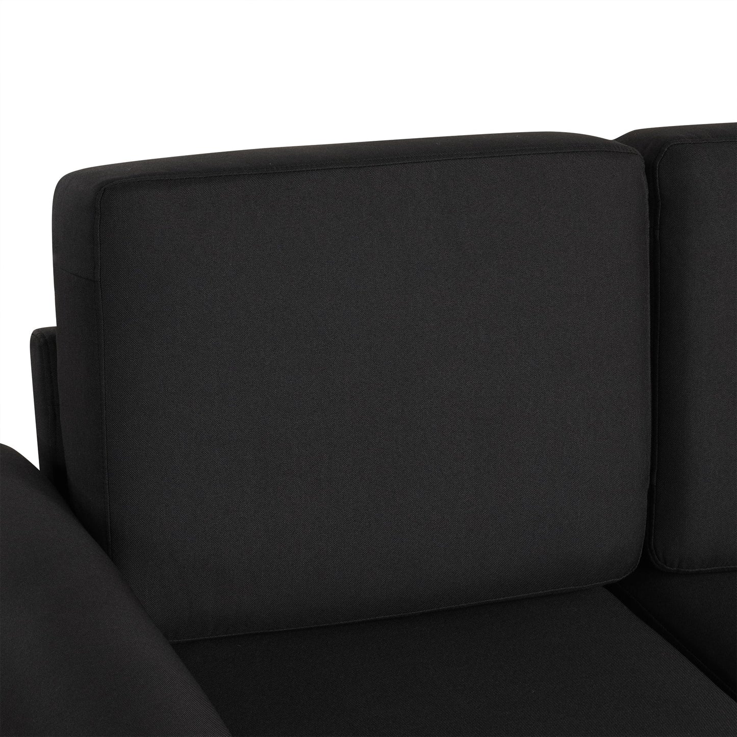 57.9" Pull Out Sofa Bed Loveseat Sleeper With Twin Size Memory Mattress With Two USB Ports for Living Room Spaces, Black