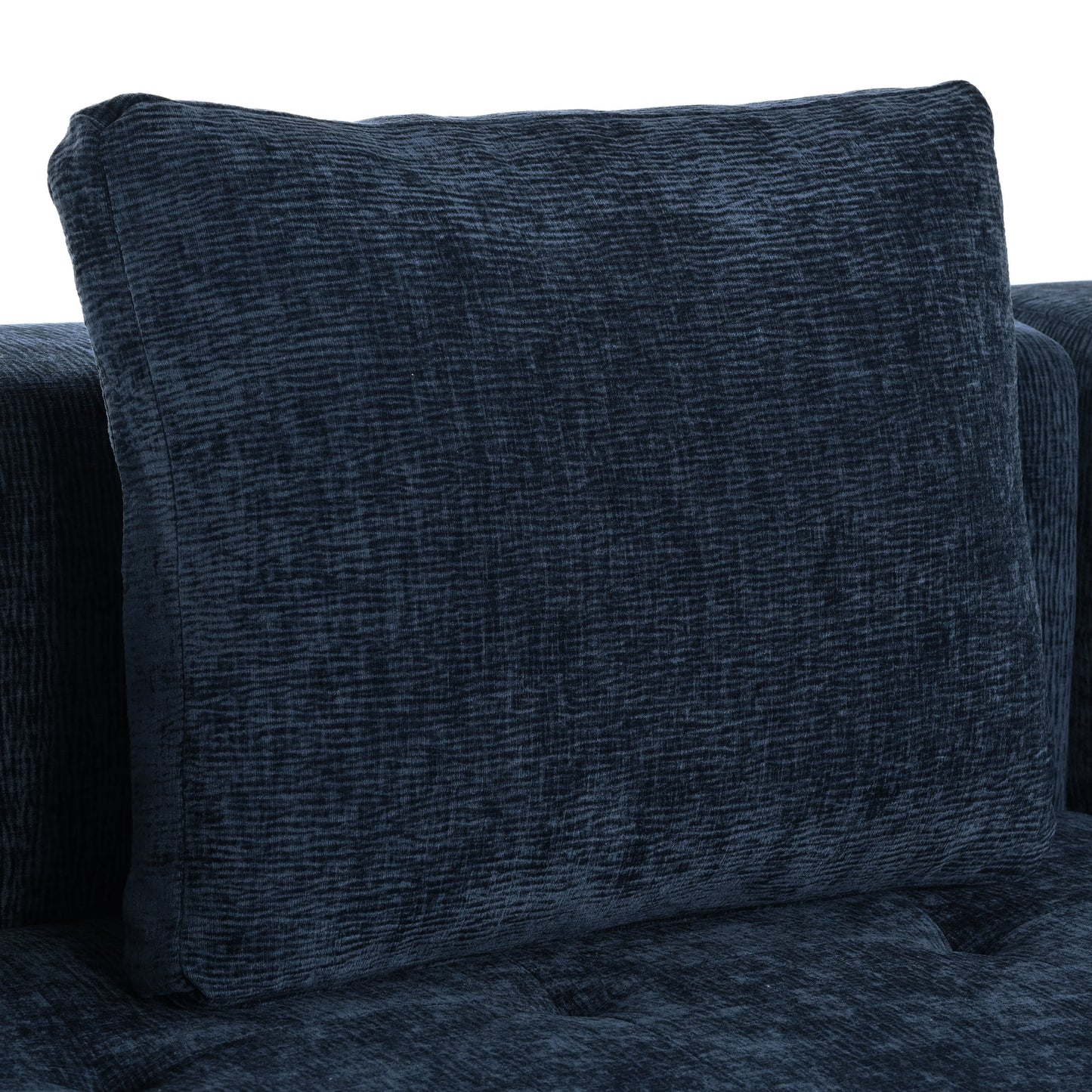 Modern Large Removable Modular Sofa, 3-Piece Set With Free Combination, Includes 4 Cushions, Ideal for Living Room