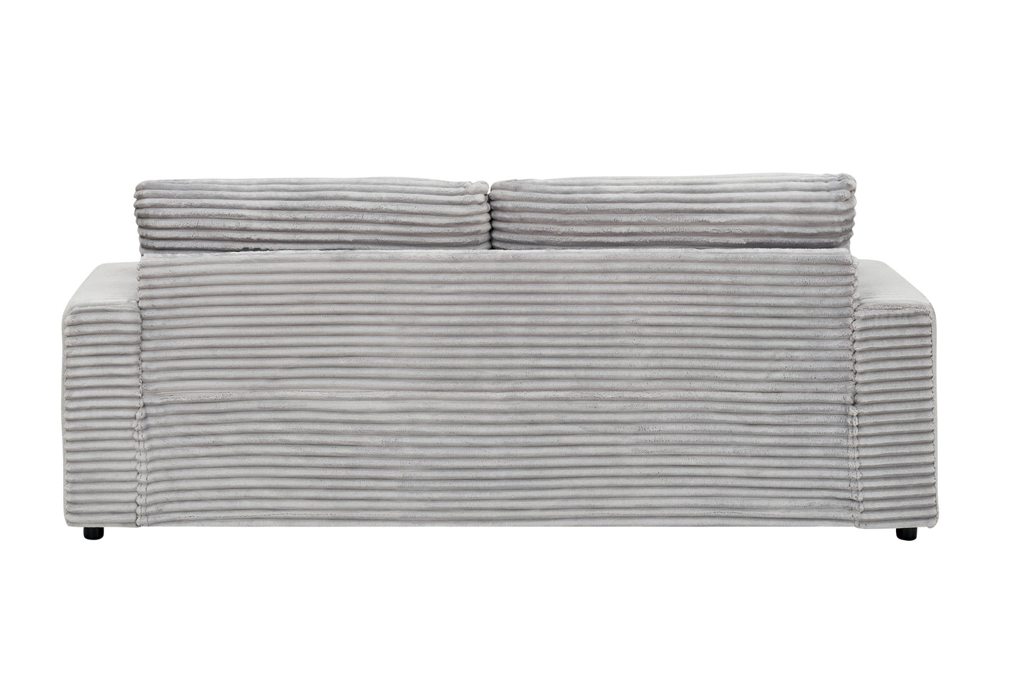 79.3 Inches Long, Corduroy Sofa, With 4 Matching Toss Pillows Sleek Design Spacious and Comfortable 3 Seater Couch