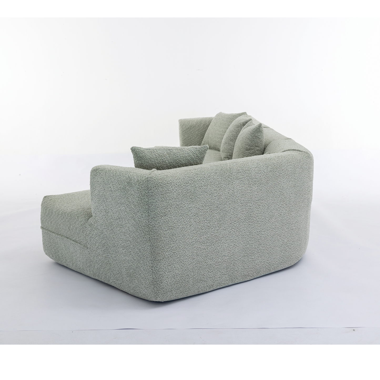 Modular Sofa , Modern Minimalist Style Sofa, Upholstered , Free Combination, Round Fiber Fabric, Anti-Wrinkle Fabric