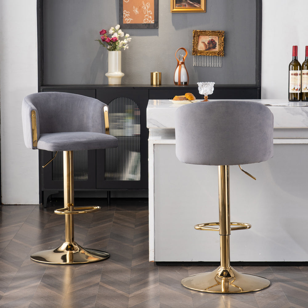 Modern Rotatable Height Adjustable Bar Stools, Modern Bar Stools for Kitchen, Bar, and Restaurant Counters, Lift Stools