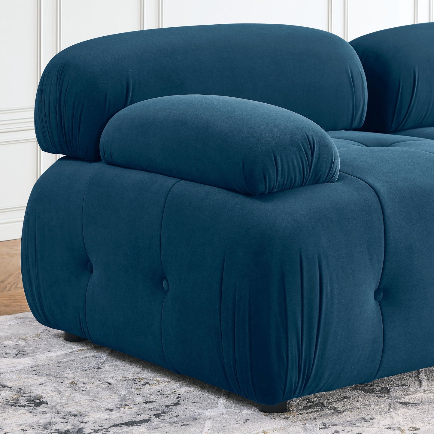 Modular Sectional Sofa, Button Tufted Designed and DIY Combination
