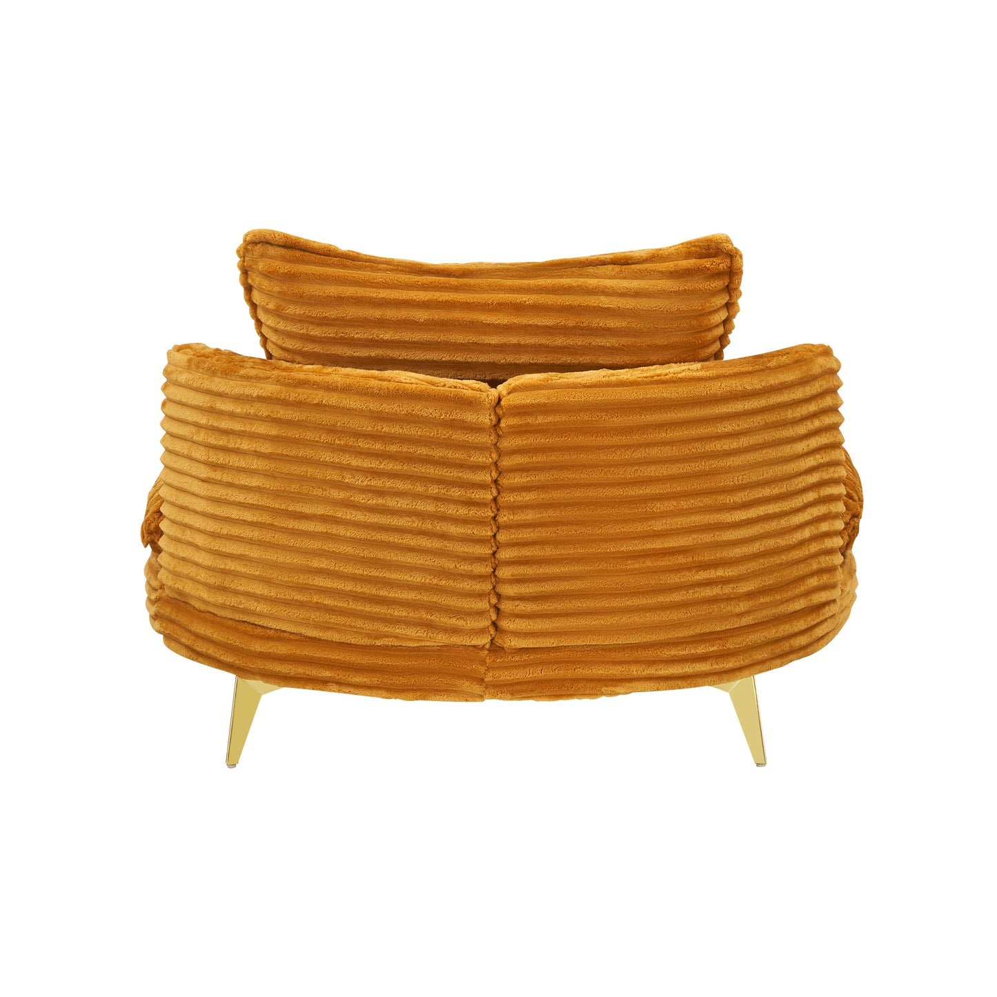 65.00 Inches Long, Corduroy Sofa Fabric, With Three Matching Pillows and Two Spacious and Comfortable Seats