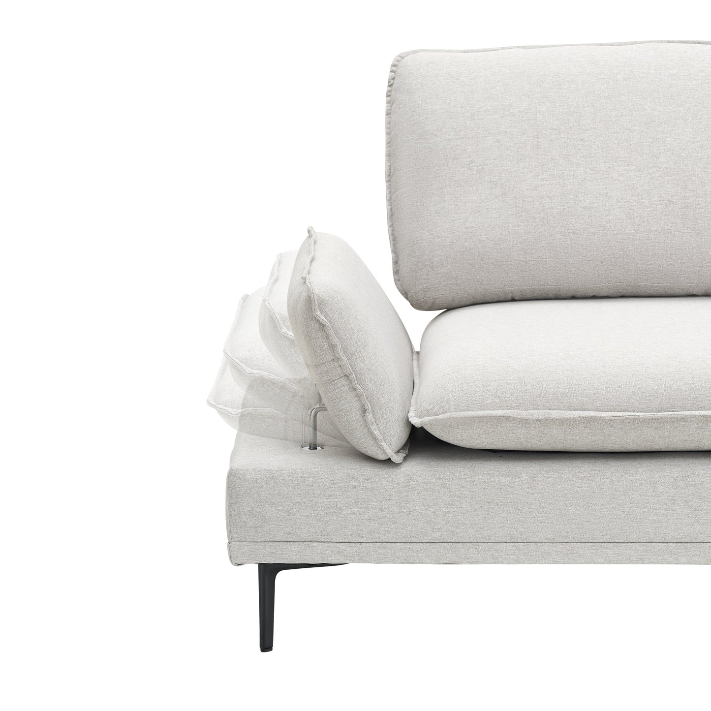 Woven in 89 Inch Wide Cotton and Linen, the Light Grey Elegance Exquisite