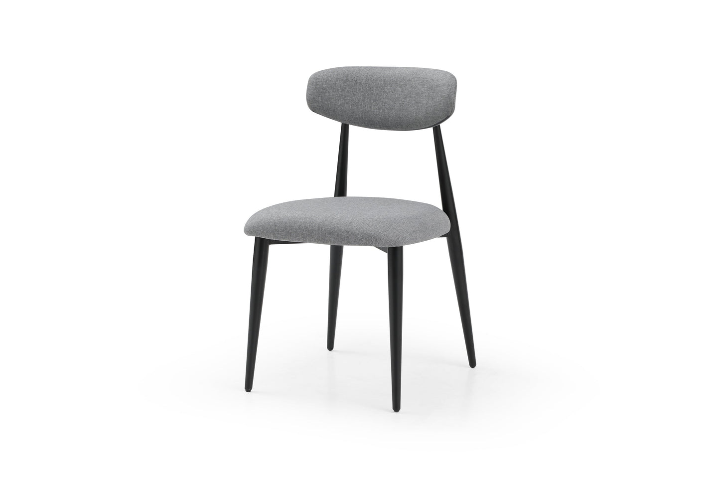 (Set of 6) Dining Chairs, Upholstered Chairs With Metal Legs for Kitchen Dining Room,Grey