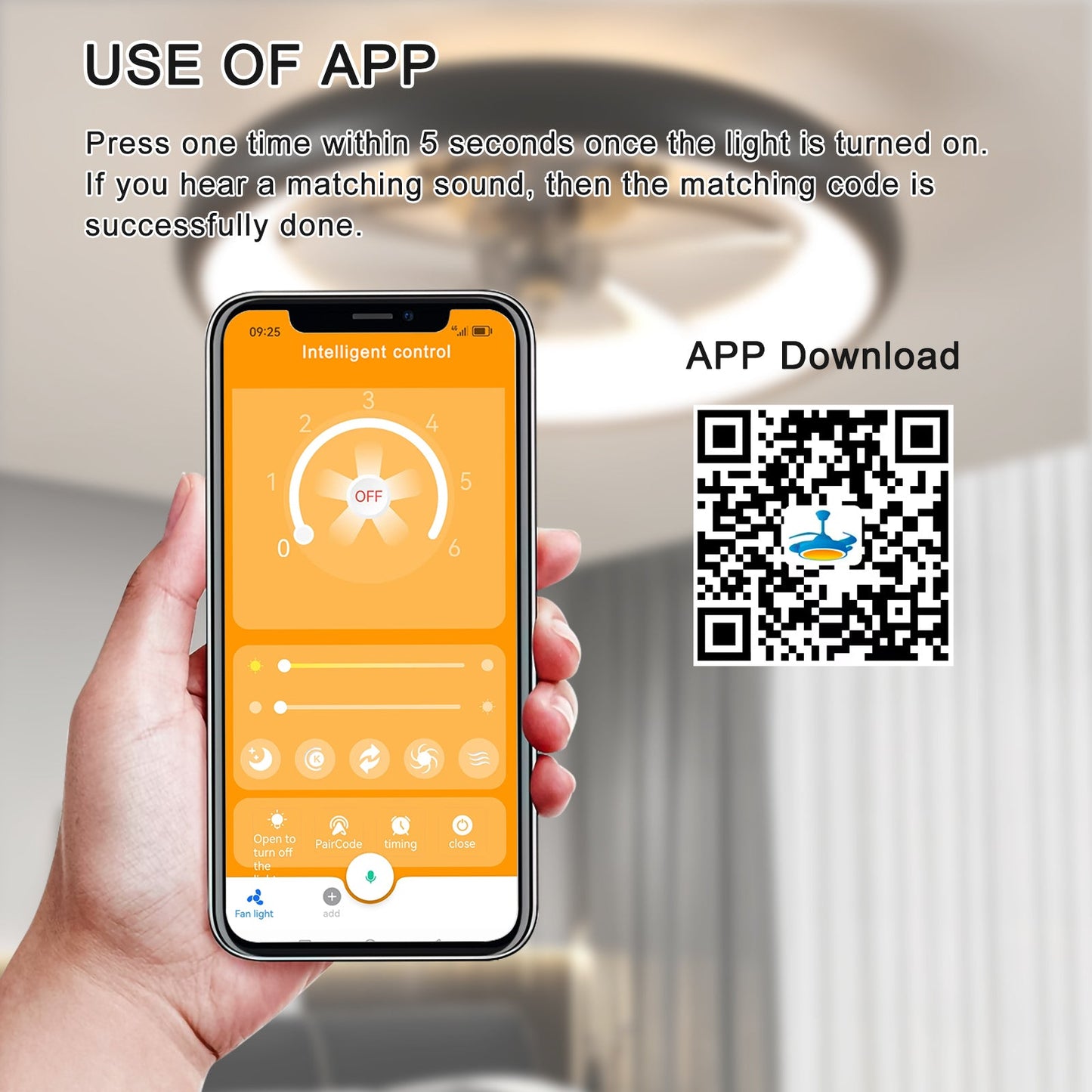 Ceiling Fan With Lights Dimmable LED