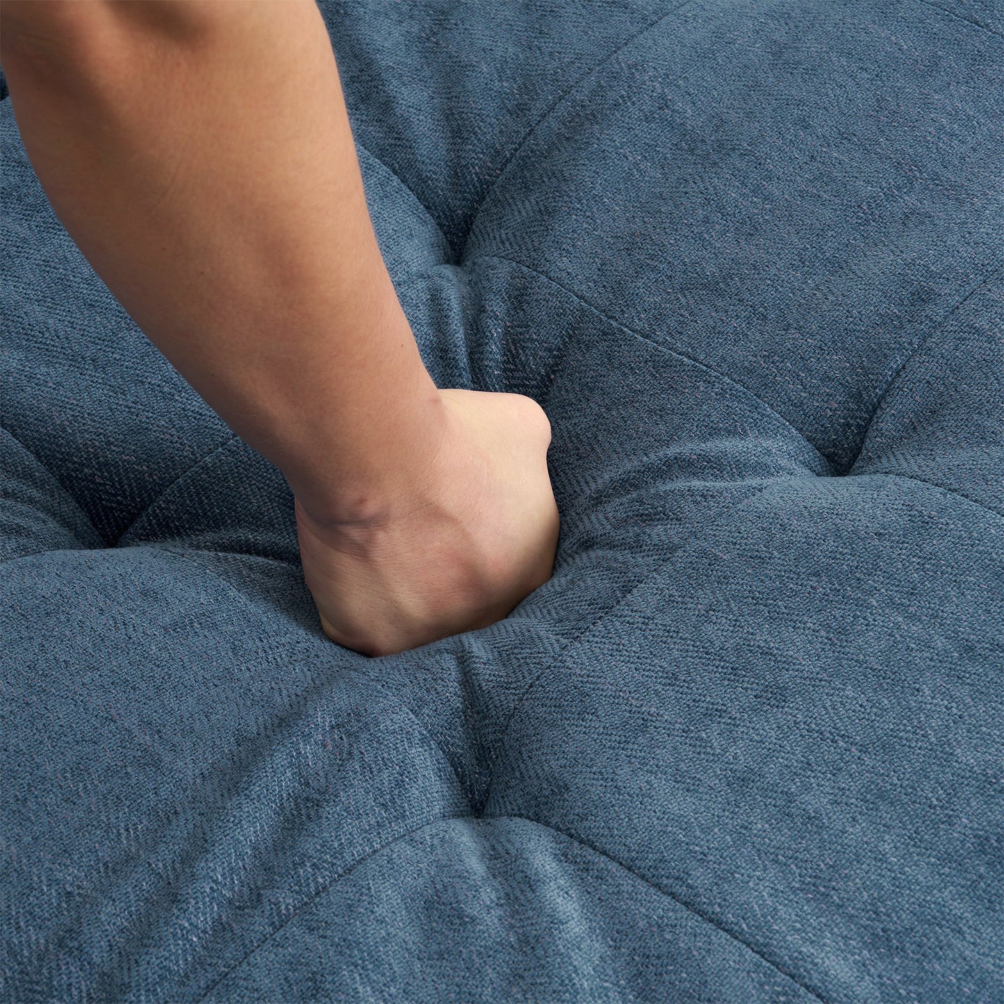 83.4" L-Shaped Sofa Sectional Couch Sofa Bed With Two USB Ports, a Movable Ottoman and a Reversible Chaise Lounge