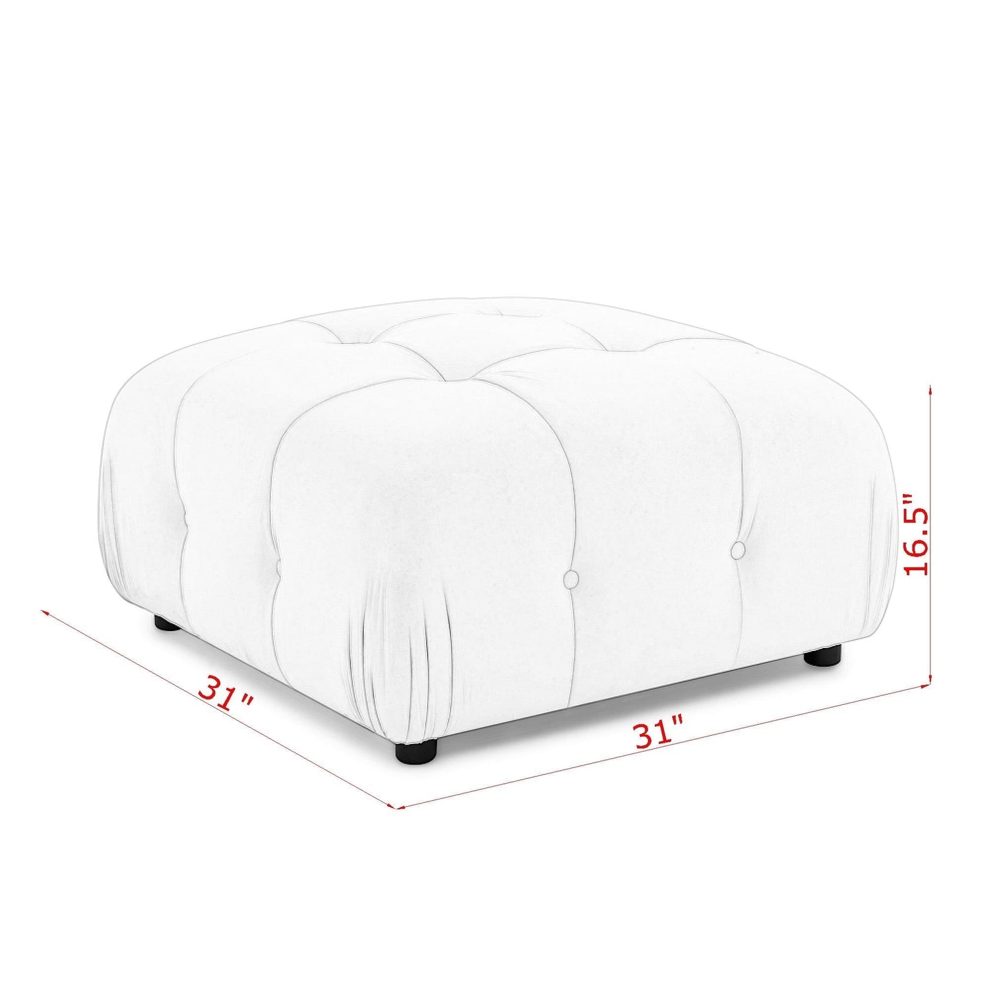 Modular Sectional Sofa, Button Tufted Designed and DIY Combination