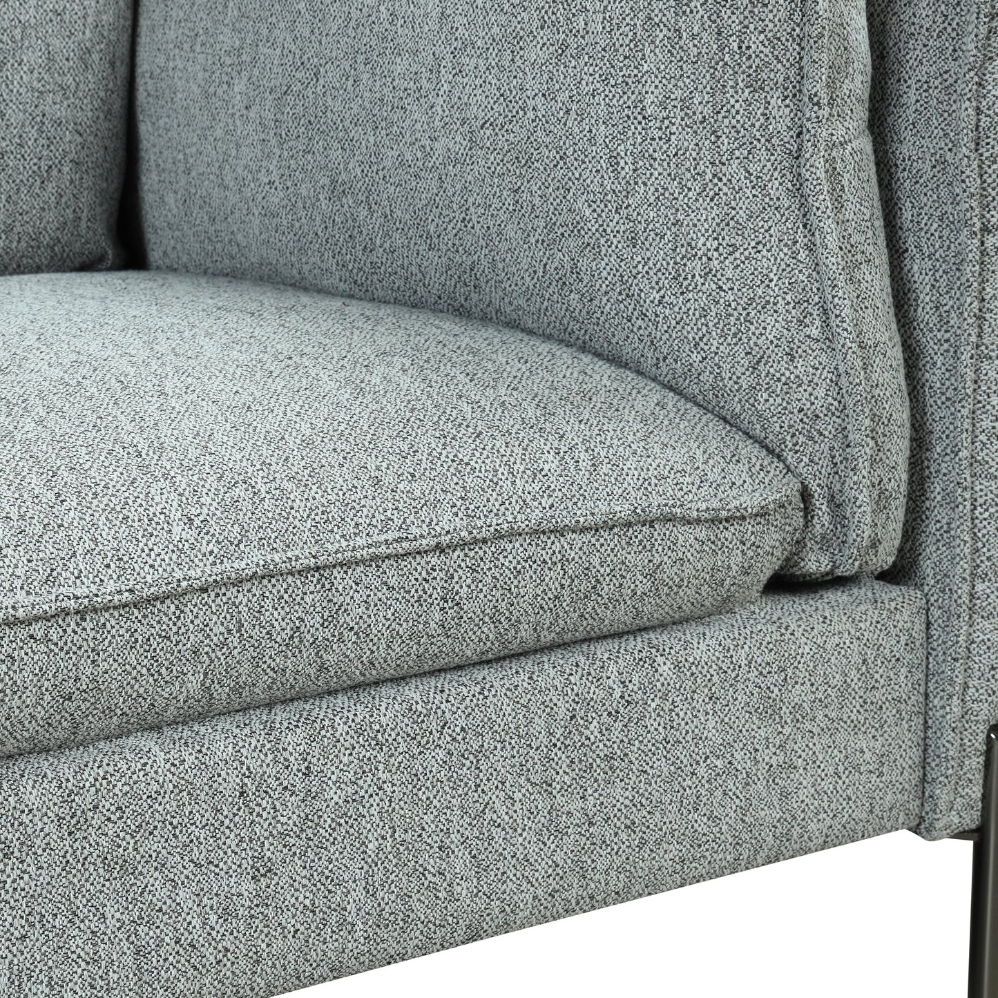76.2" Modern Style 3 Seat Sofa Linen Fabric Upholstered Couch Furniture 3-Seats Couch for Different Spaces,Living Room