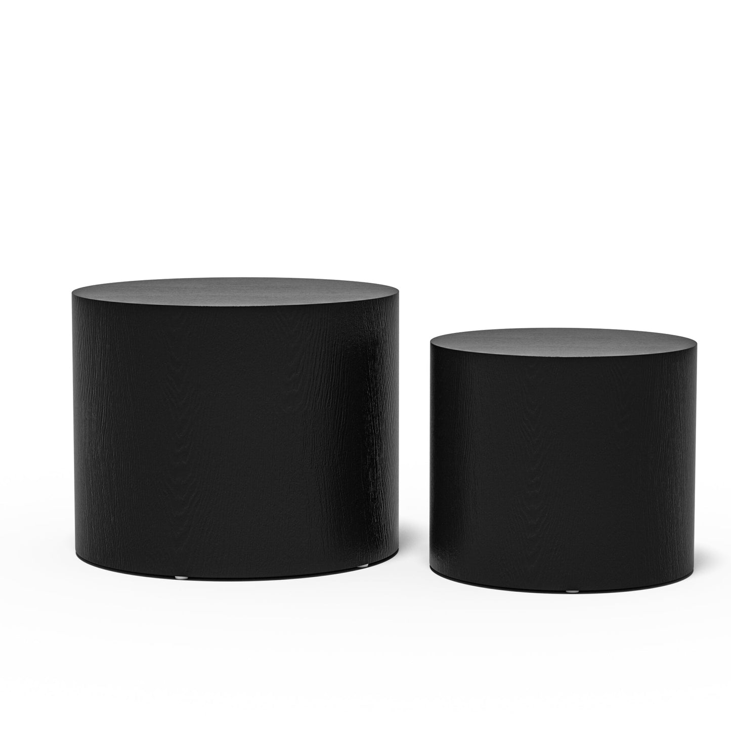 MDF With Ash/Oak/Walnut Veneer Side Table/Coffee Table/End Table/Nesting Table Set of 2 for Living Room,office,bedroom