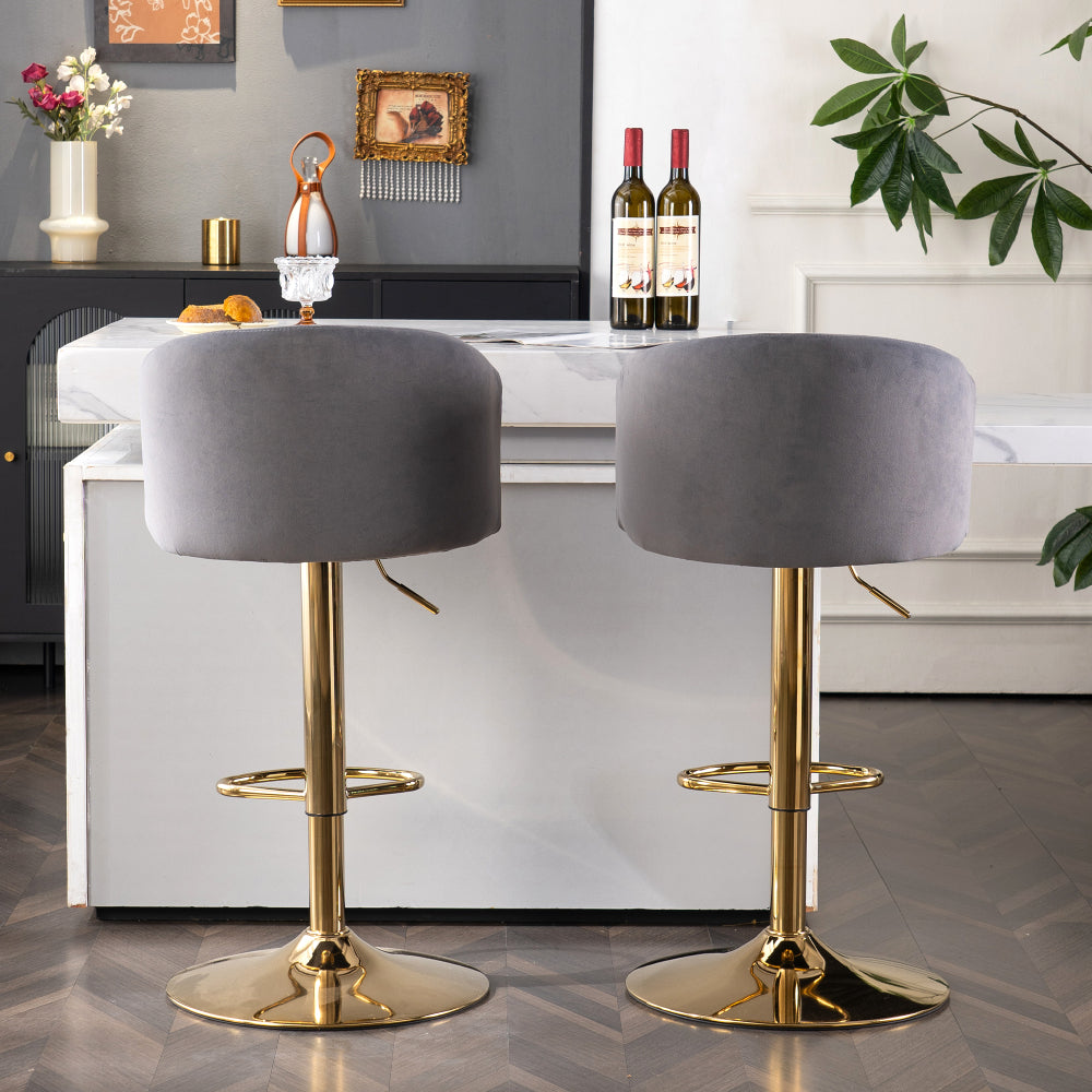 Modern Rotatable Height Adjustable Bar Stools, Modern Bar Stools for Kitchen, Bar, and Restaurant Counters, Lift Stools