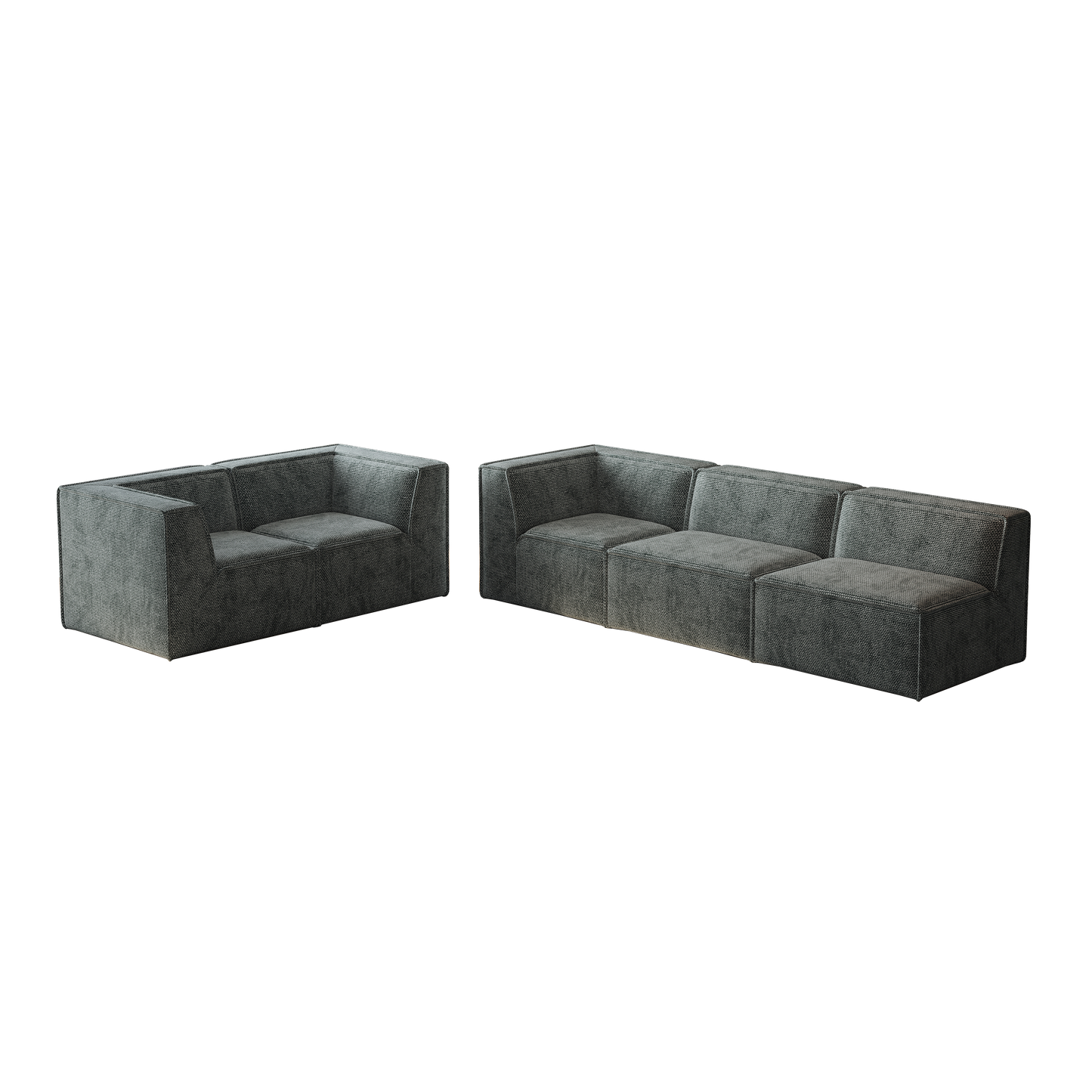 106*106" Chenille Modular L Shaped Sectional Sofa,Luxury Floor Couch Set,Upholstered Indoor Furniture