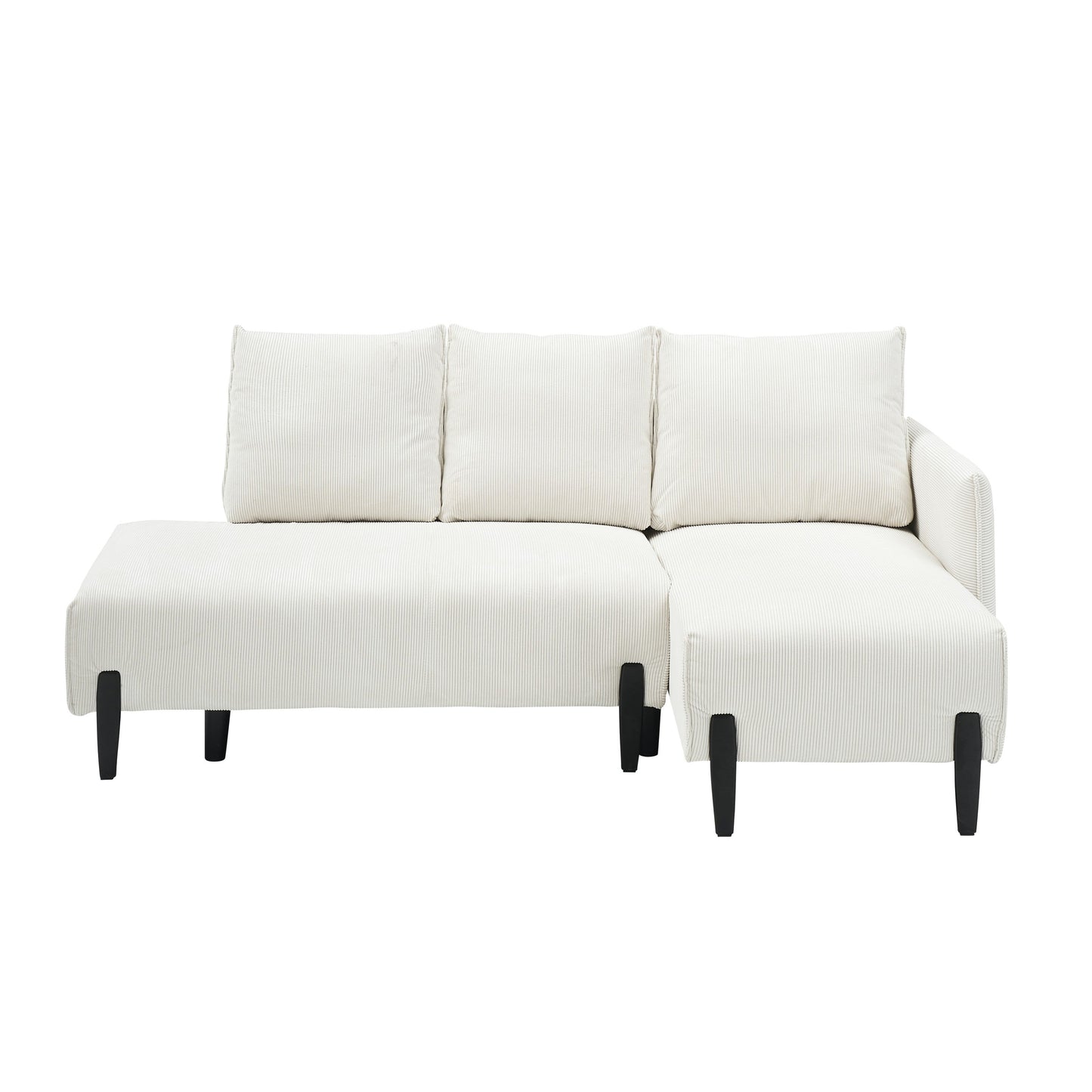 79.50 Inches Long, Velvet Sofa Fabric, With Three Matching Pillows and Spacious and Comfortable Seats