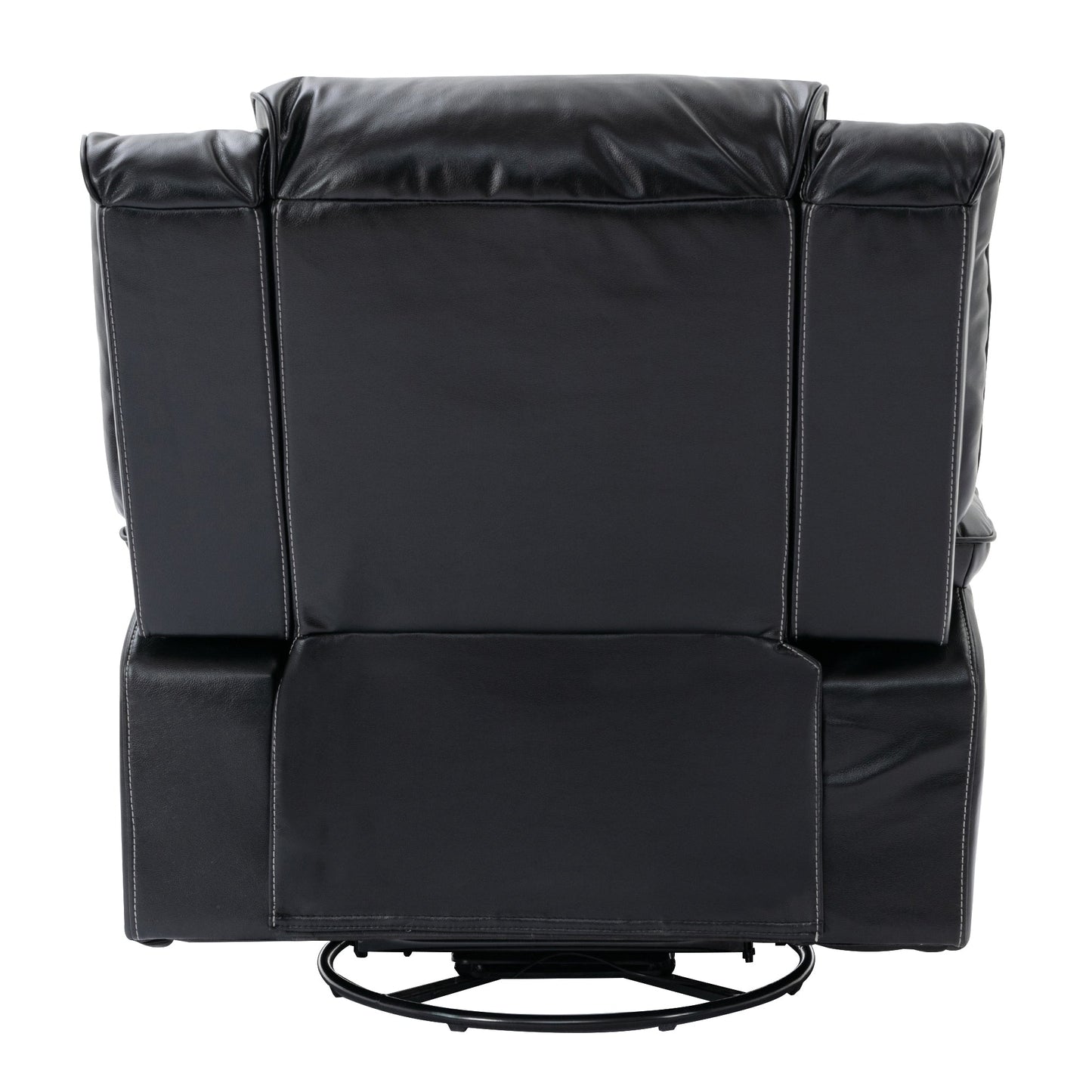 360° Swivel and Rocking Home Theater Recliner Manual Recliner Chair With a LED Light Strip for Living Room,Bedroom