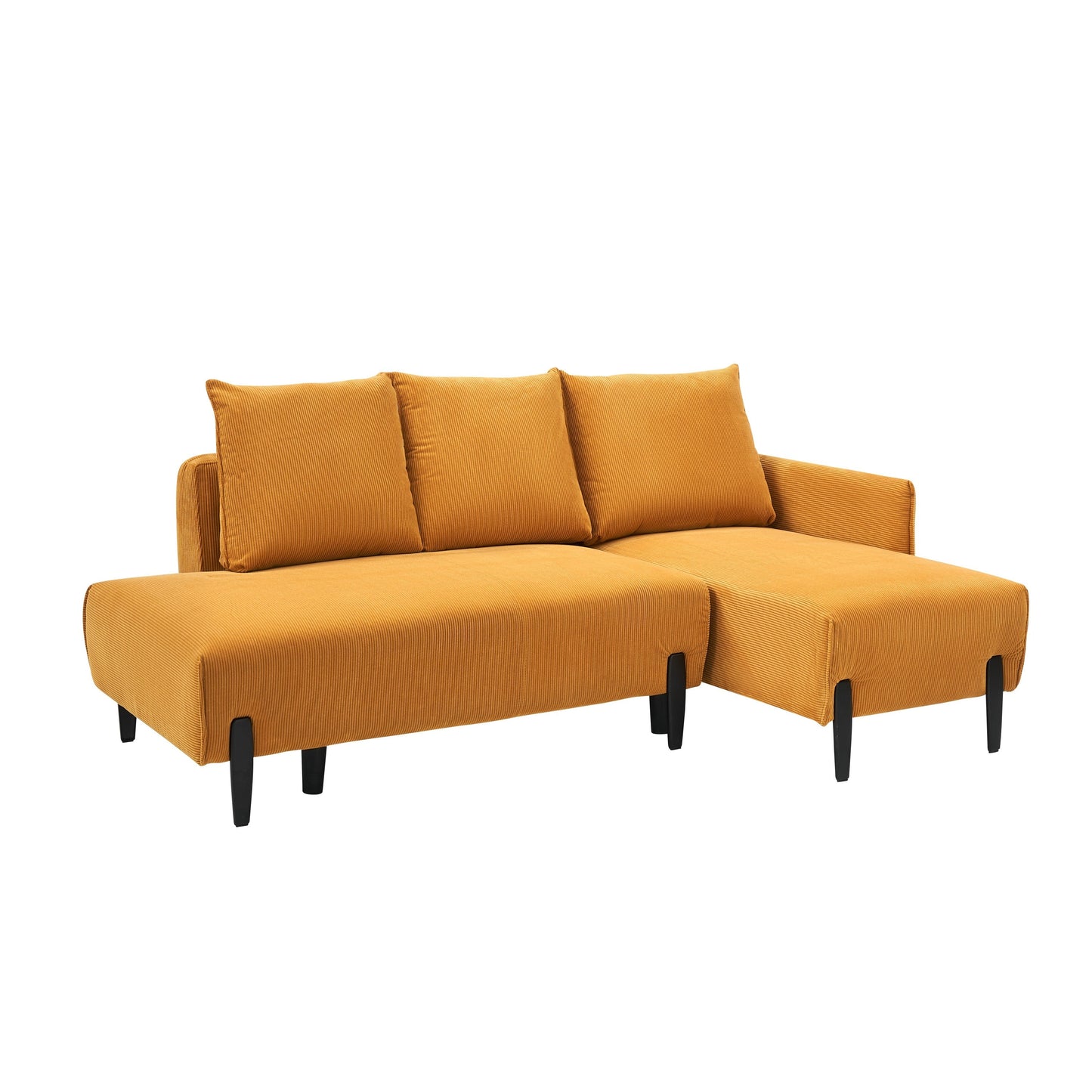 79.50 Inches Long, Velvet Sofa Fabric, With Three Matching Pillows and Spacious and Comfortable Seats