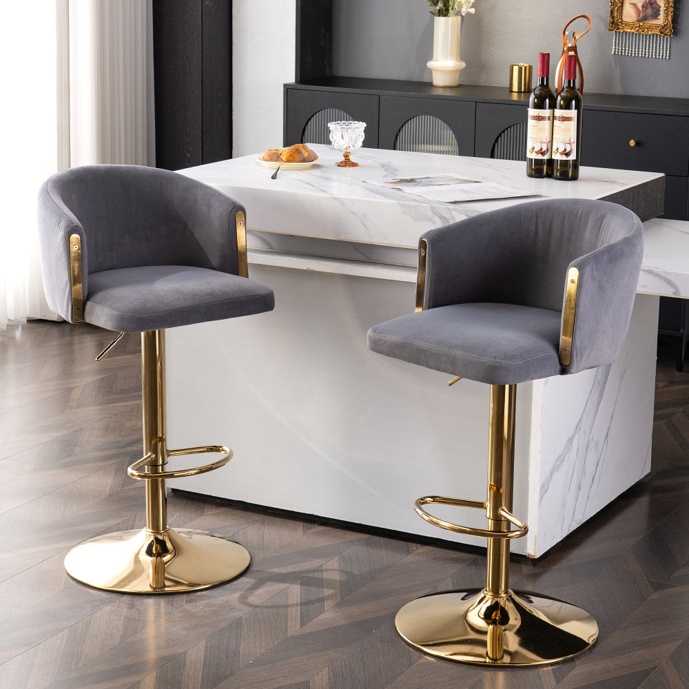 Modern Rotatable Height Adjustable Bar Stools, Modern Bar Stools for Kitchen, Bar, and Restaurant Counters, Lift Stools