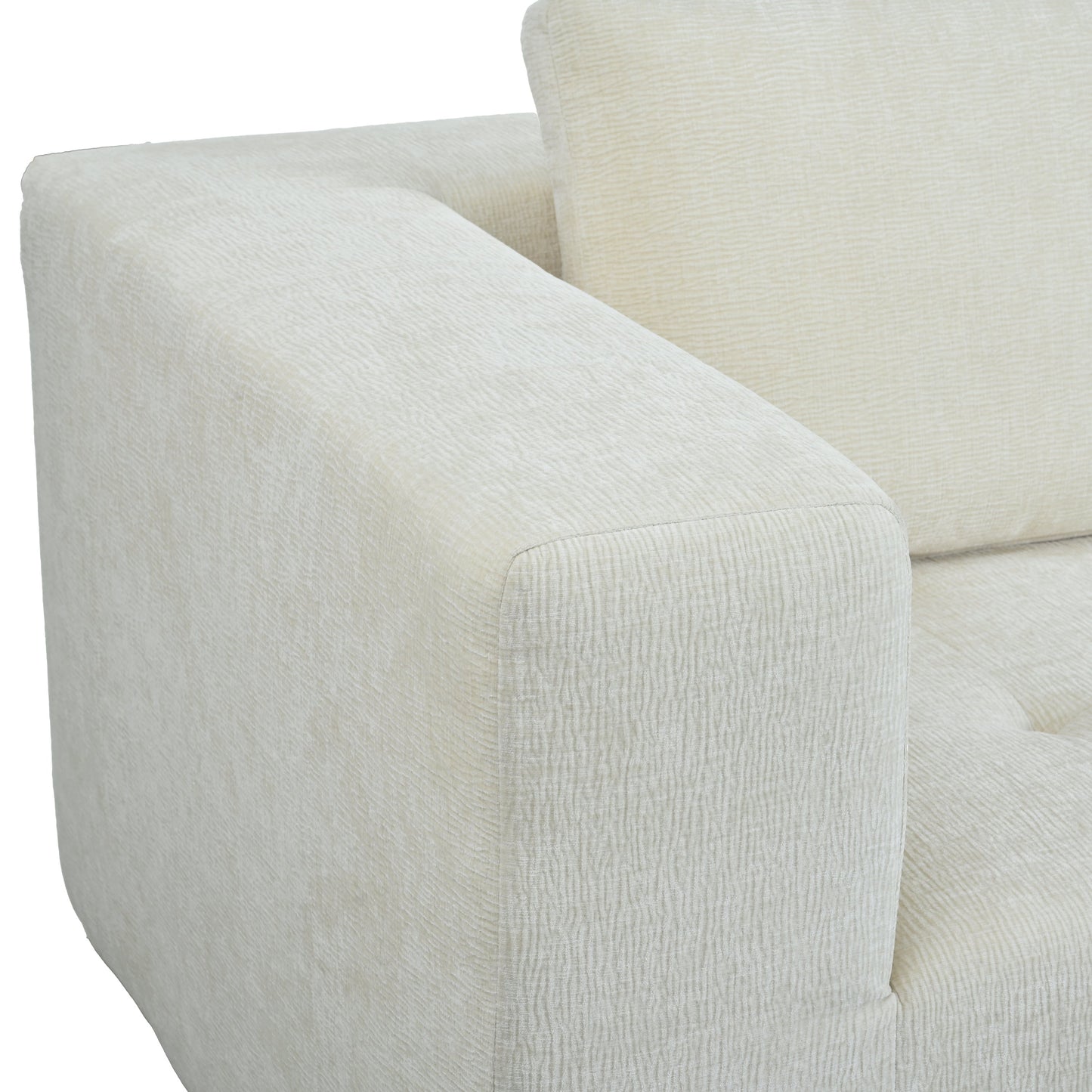 Modern Large Removable Modular Sofa, 3-Piece Set With Free Combination, Includes 4 Cushions, Ideal for Living Room, Bedroom