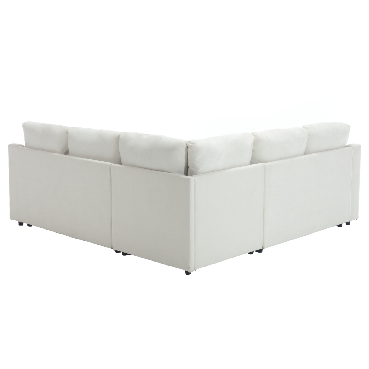 L-Shaped Sofa With Pull-Out Sofa Bed, Corner Sofa,comfortable Living Room Furniture Set, Sleeper Sofa Bed,Corner Seat