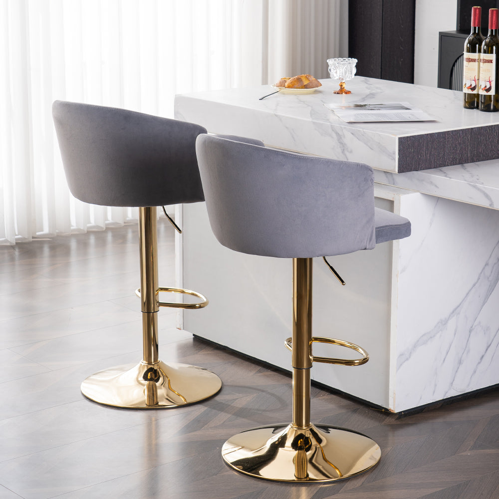 Modern Rotatable Height Adjustable Bar Stools, Modern Bar Stools for Kitchen, Bar, and Restaurant Counters, Lift Stools