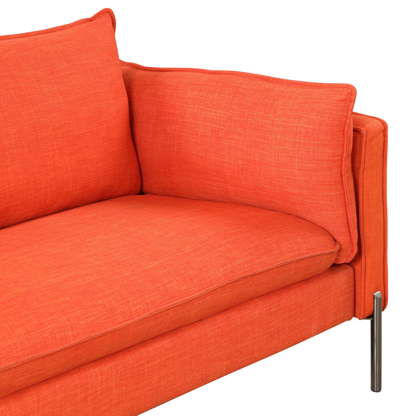 76.2" Modern Style 3 Seat Sofa Linen Fabric Upholstered Couch Furniture 3-Seats Couch for Different Spaces,Living Room