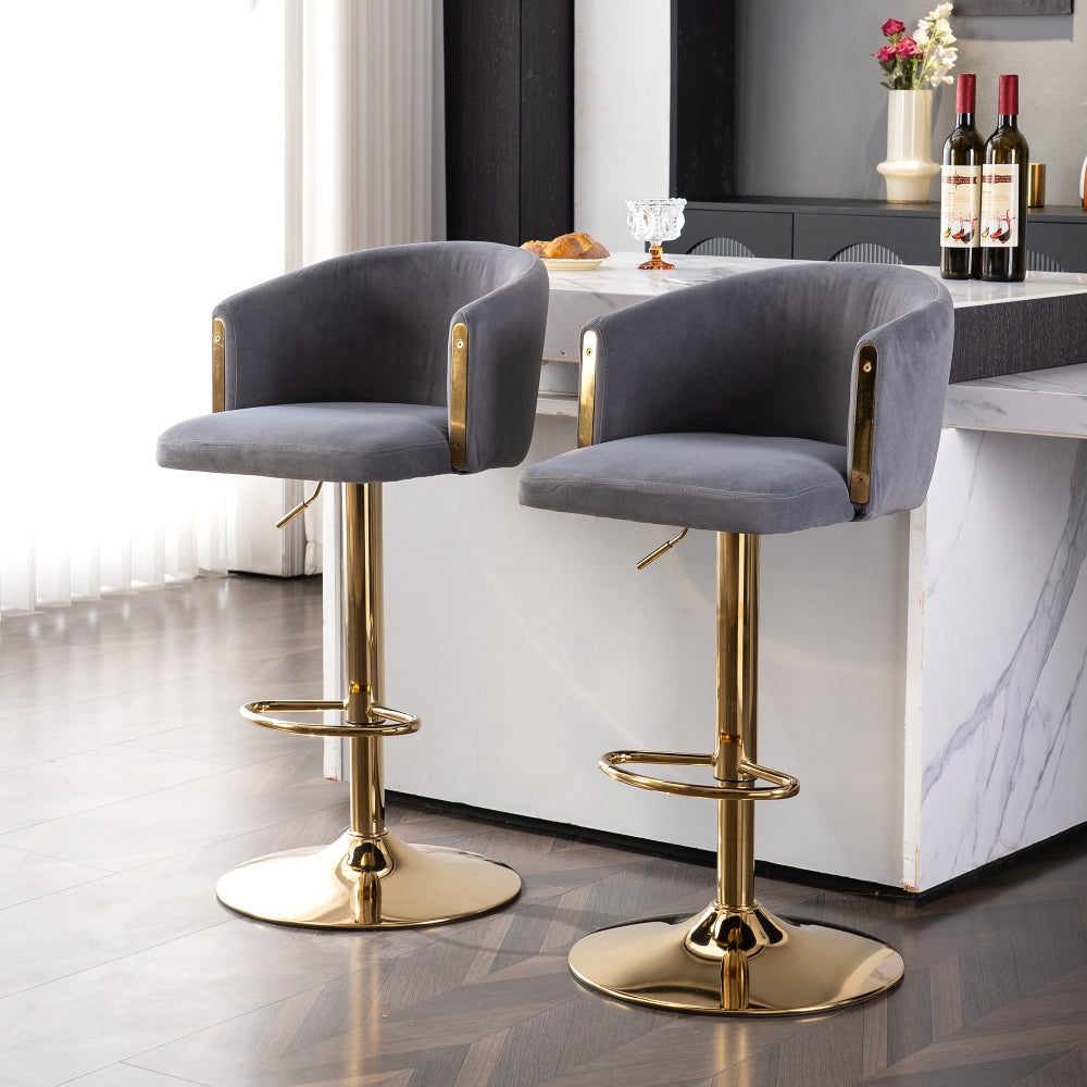 Modern Rotatable Height Adjustable Bar Stools, Modern Bar Stools for Kitchen, Bar, and Restaurant Counters, Lift Stools