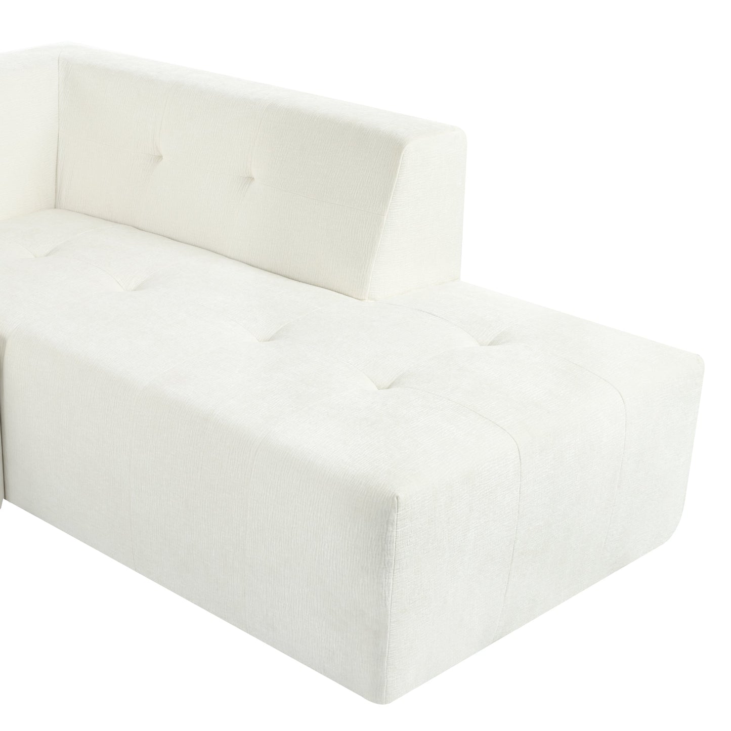 112.2*74" Modular Modular Combination Living Room Sofa Set, Modern Minimalist Sofa, Living Room Upholstered Sofa Bed