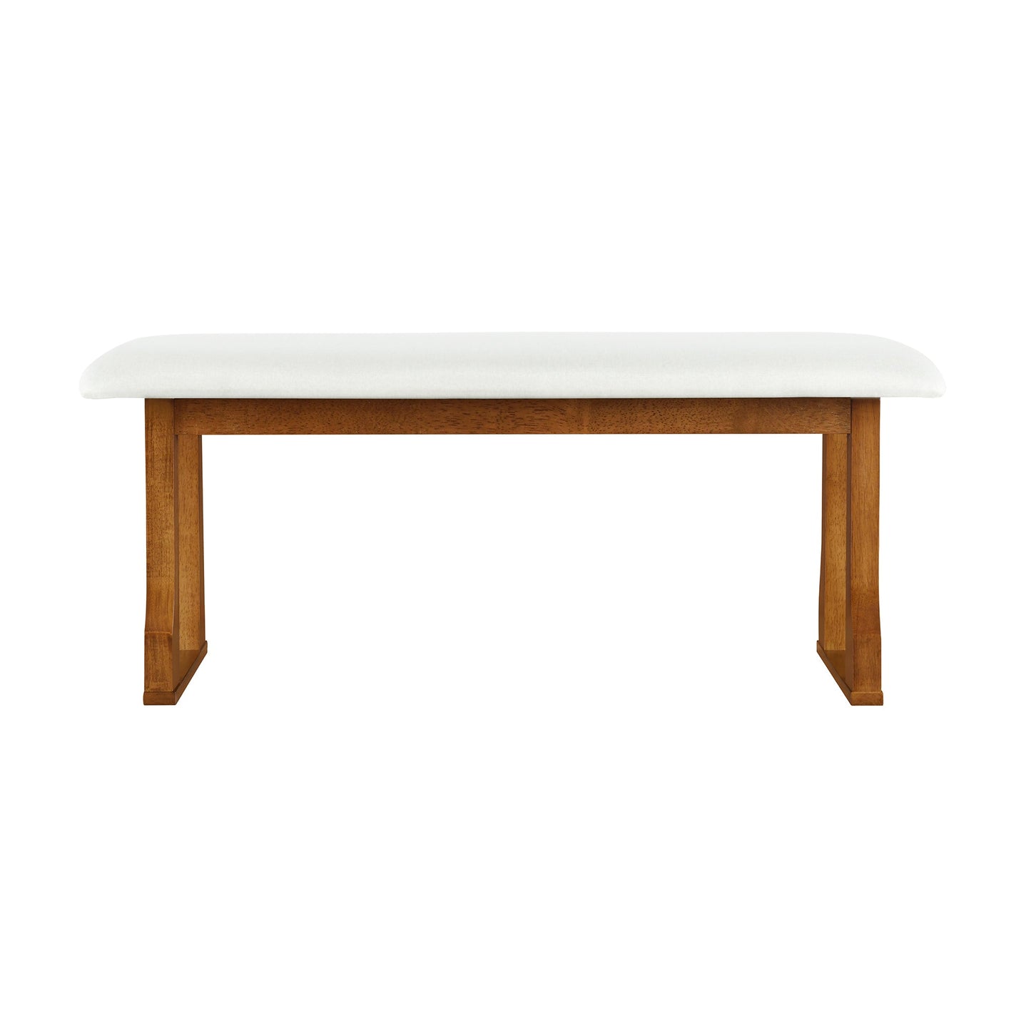 Modern 6-Piece 82.7inch Extendable Dining Table Set With 4 Wicker Back Upholstered Dining Chairs and Long Bench